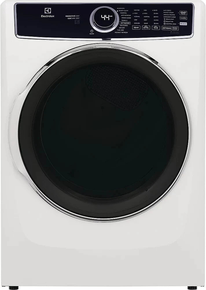 Electrolux 600 Series Gas Dryer - 7.4 cu. ft. Capacity, White (ELFG7637AW) | Fast Drying & Energy Efficient for Large Laundry Loads | Perfect for Homes & Apartments