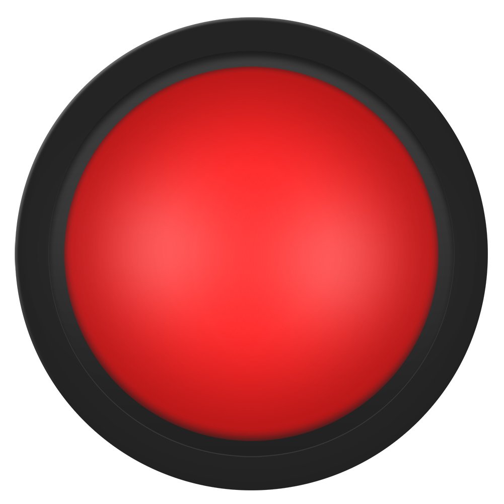 100mm LED Push Buttons - Large Convex LED Arcade Game Buttons for DIY 2 Player Control Panel Replacement (Red) - Perfect for Arcade Cabinets, Gaming Consoles, and DIY Retro Gaming Projects