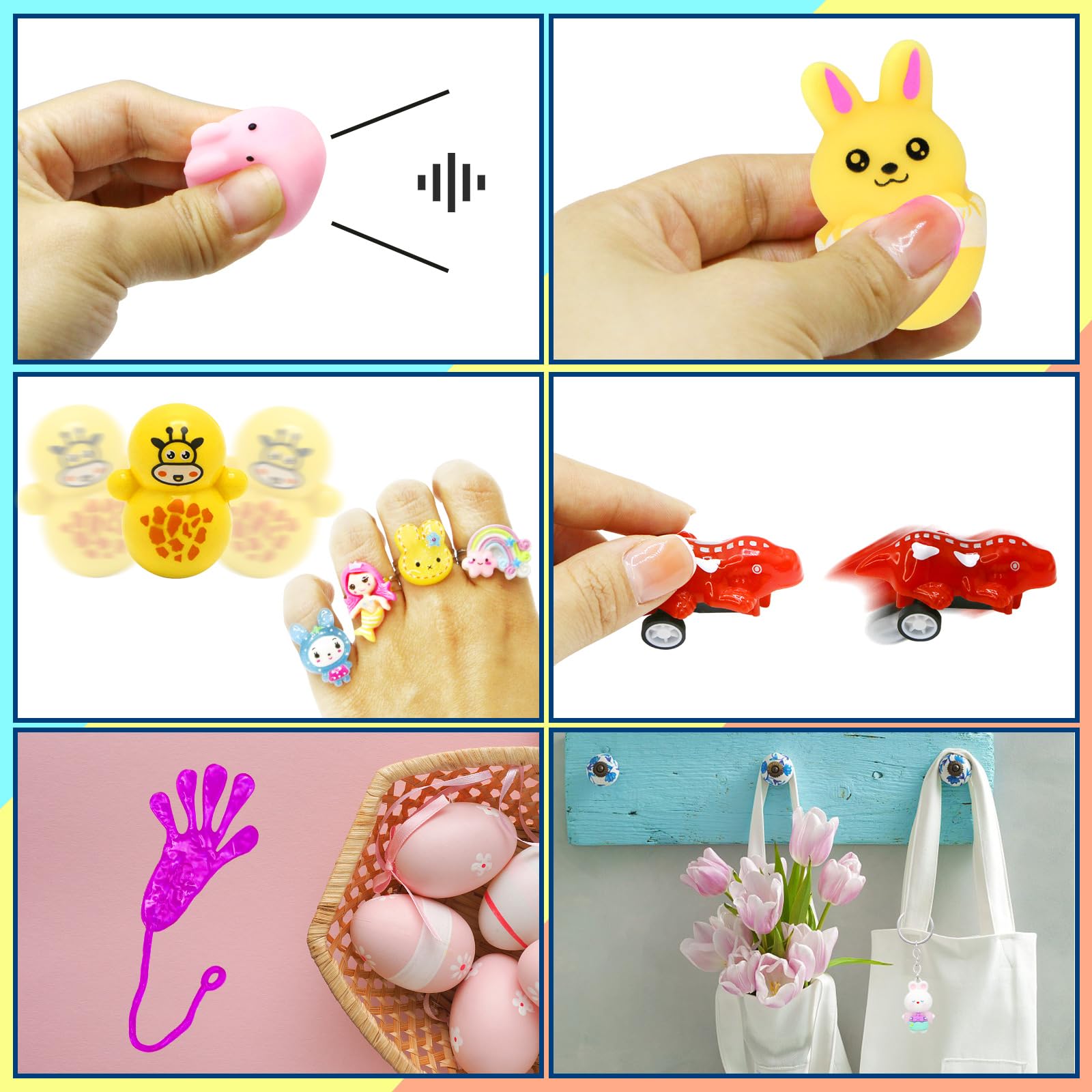 80 Pcs Colorful Prefilled Easter Eggs with Toys Inside - Easter Basket Stuffers & Egg Hunt Supplies for Kids - Perfect for Easter Party Favors, Classroom Activities, and Family Gatherings