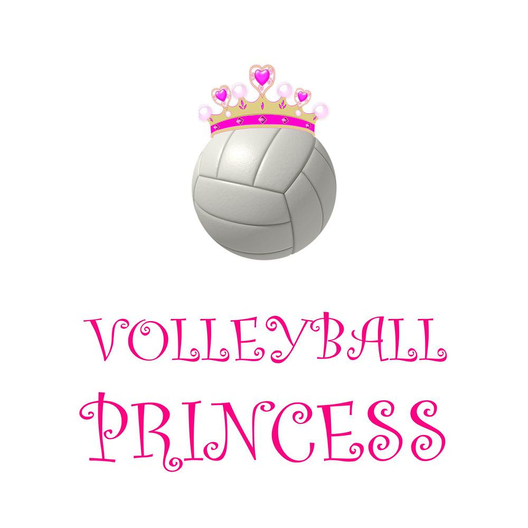Volleyball Princess Ceramic Coffee Mug 11 oz (325 ml) - Perfect for Coffee, Tea & Hot Drinks - Great Gift for Volleyball Players & Fans