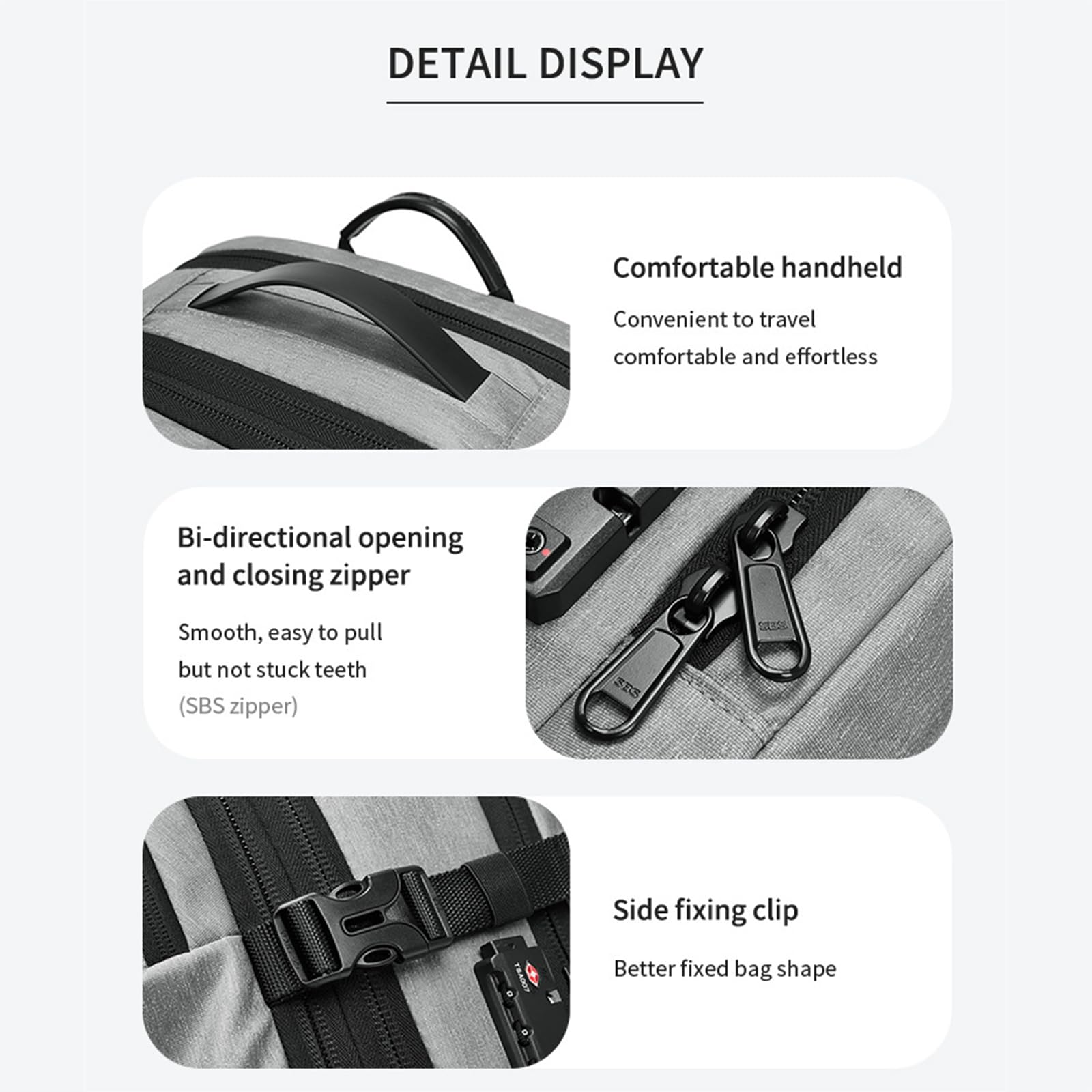 Matt Black Expandable Travel Backpack with Air Pump - Perfect for Hiking & Vacations