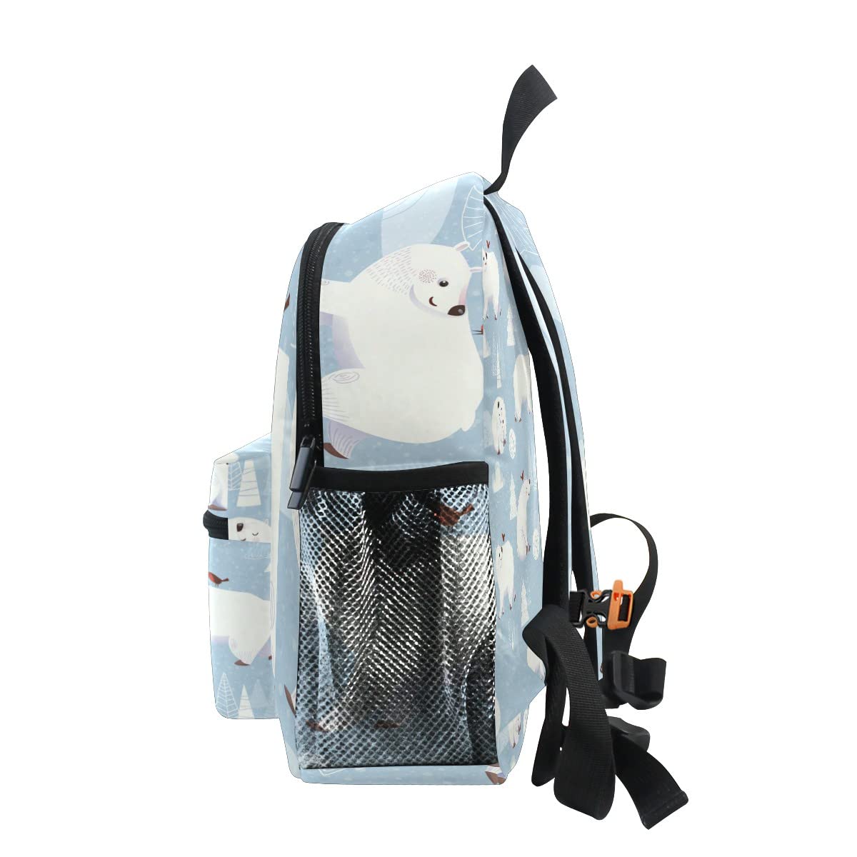 **JIPONI Polar Bear Kids Backpack for Toddlers - Cute Preschool Backpack for Boys & Girls with Adjustable Chest Strap & Pockets - Perfect for Daycare, Travel & School**
