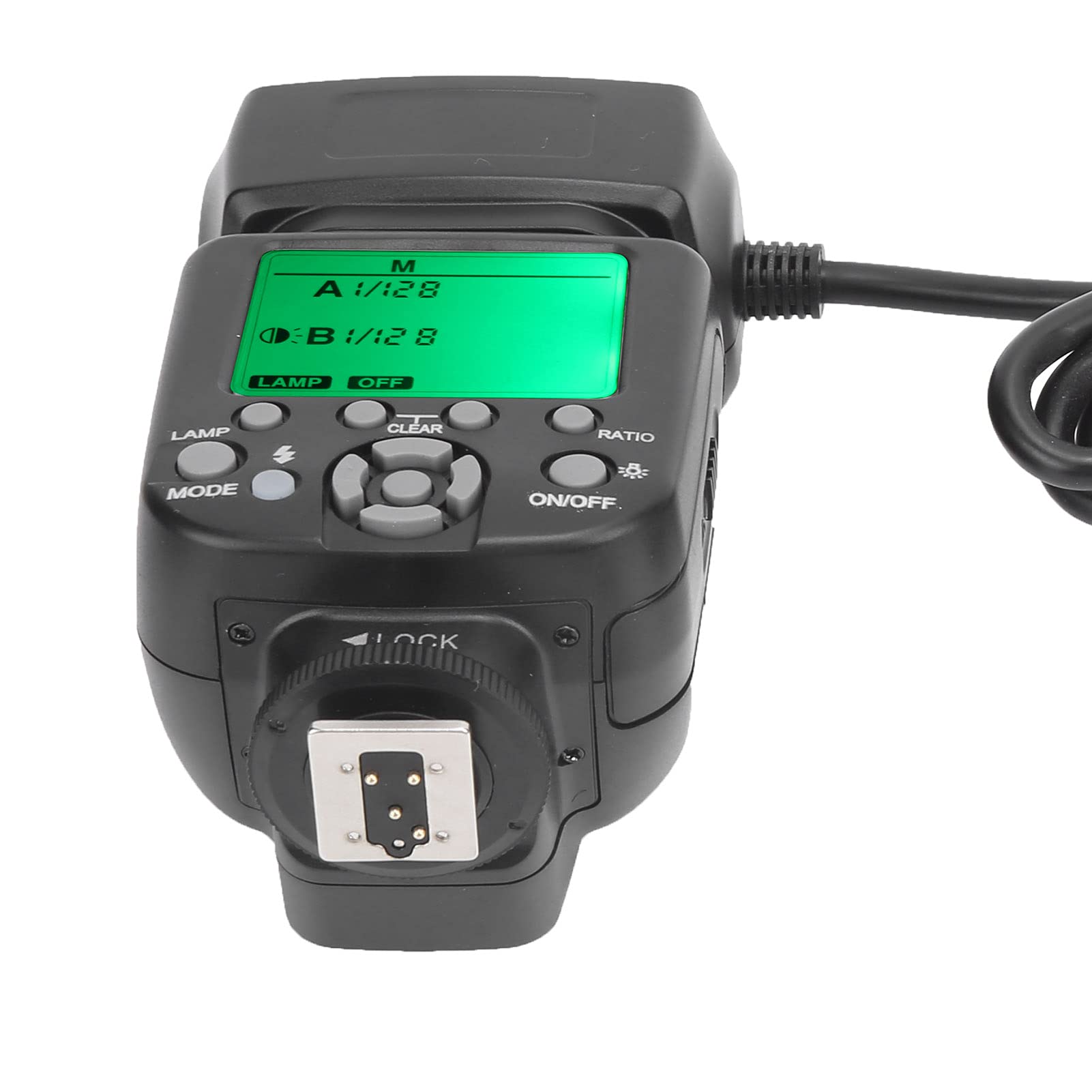 TTL Macro Flash with Adapter for Nikon D7000 D5200 D5000 D3200 D3100 D90 D300S D600 - Auto Focus Camera Flashlight for Close-Up Photography & Product Shooting