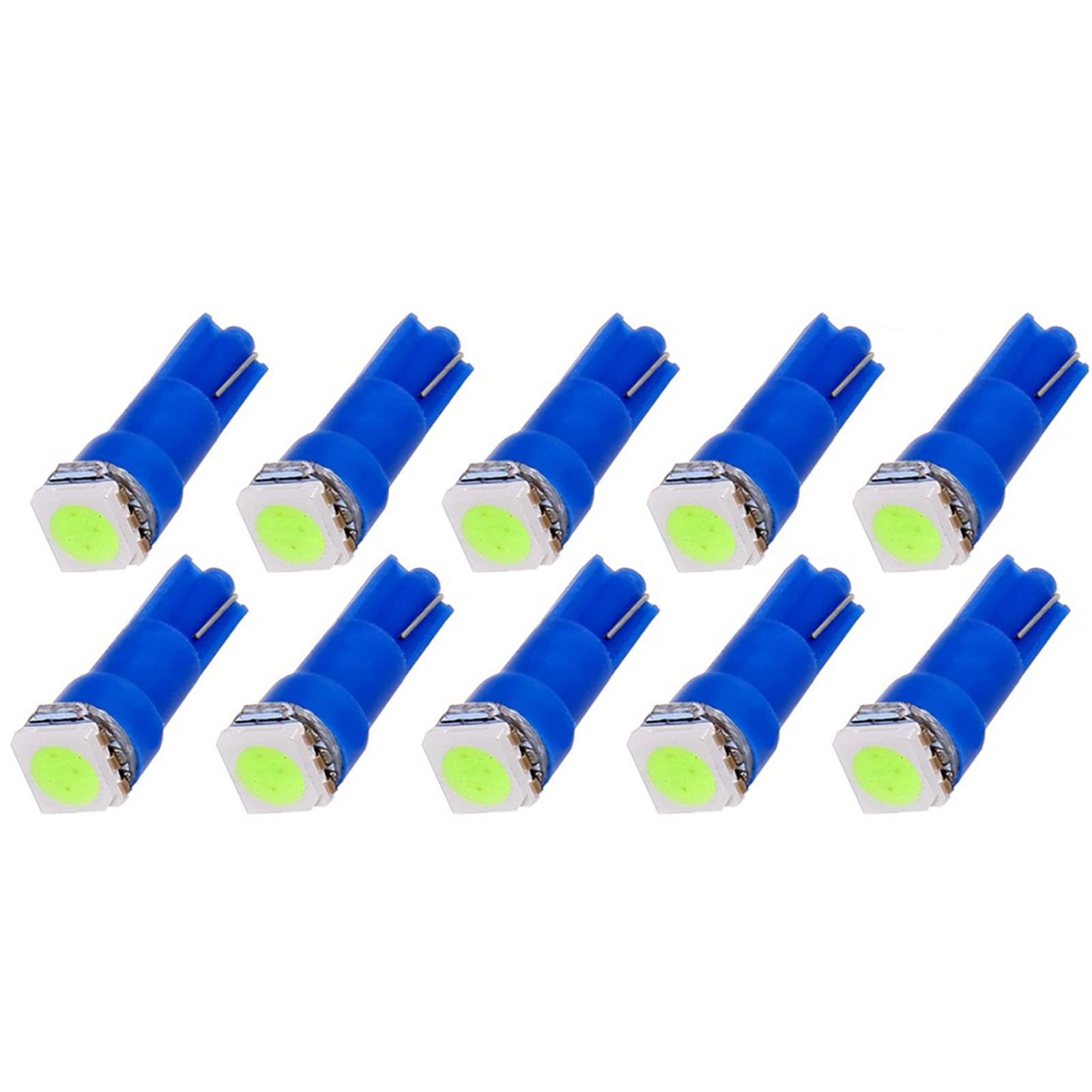 CCiyu T5 58 70 73 74 LED Wedge Light Bulb - Ice Blue Dashboard Gauge Replacement for Running Lights, Corner & Bumper Lights - Perfect for Car Interior Lighting & Night Driving