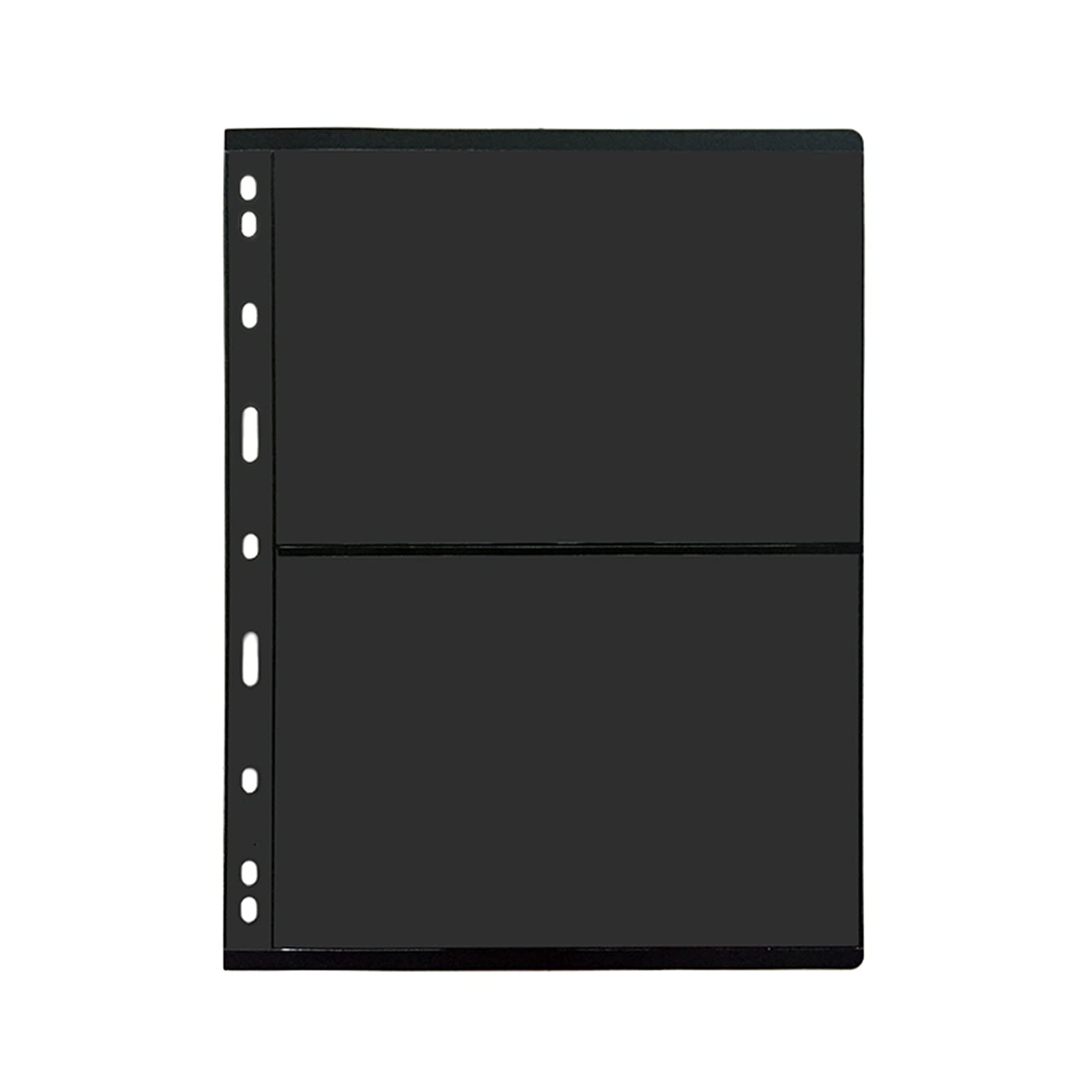 20 Sheet Stamp Collecting Pages - 2 Rows Design, 9-Hole Standard for Stamp Album Binder, Professional Organizer Pack - Perfect for Stamp Collectors, Hobbyists & Philatelists