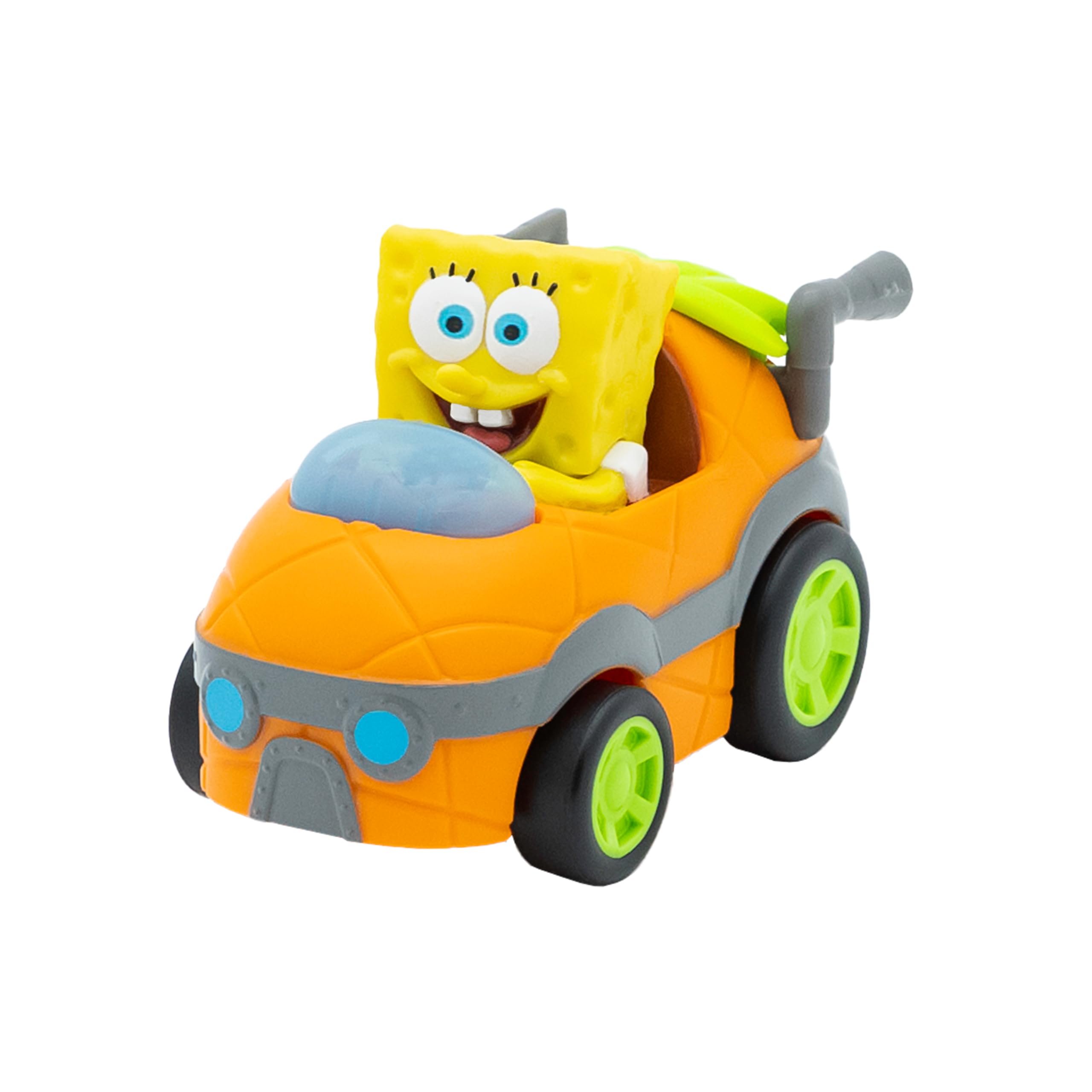 SpongeBob SquarePants Bikini Bottom Boaters Rev Up Racers Toy Set with Spongebob & Patrick - Race Car Playset for Kids Ages 3+ - Perfect for Birthday Gifts, Pretend Play & Preschool Learning Activities