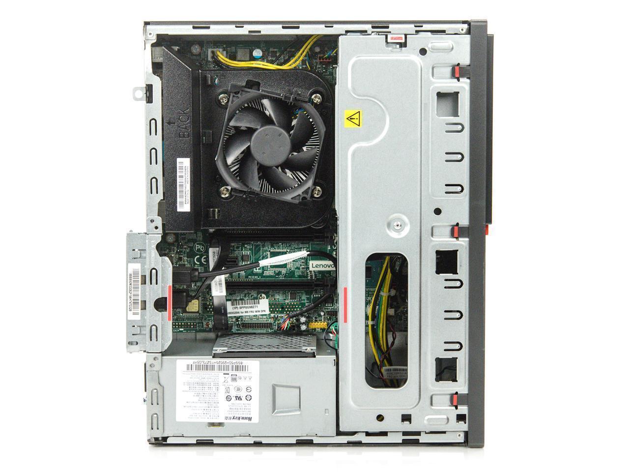 Lenovo ThinkCentre M900 SFF Desktop PC - Intel Core i5-6500 Quad-Core 3.2GHz (6th Gen), 16GB RAM, 256GB SSD, WiFi, Triple Display (2x DP + 1x VGA), DVD-RW, Windows 10 Pro - Perfect for Office Work, Home Business & Multi-Tasking (1 Year Warranty)