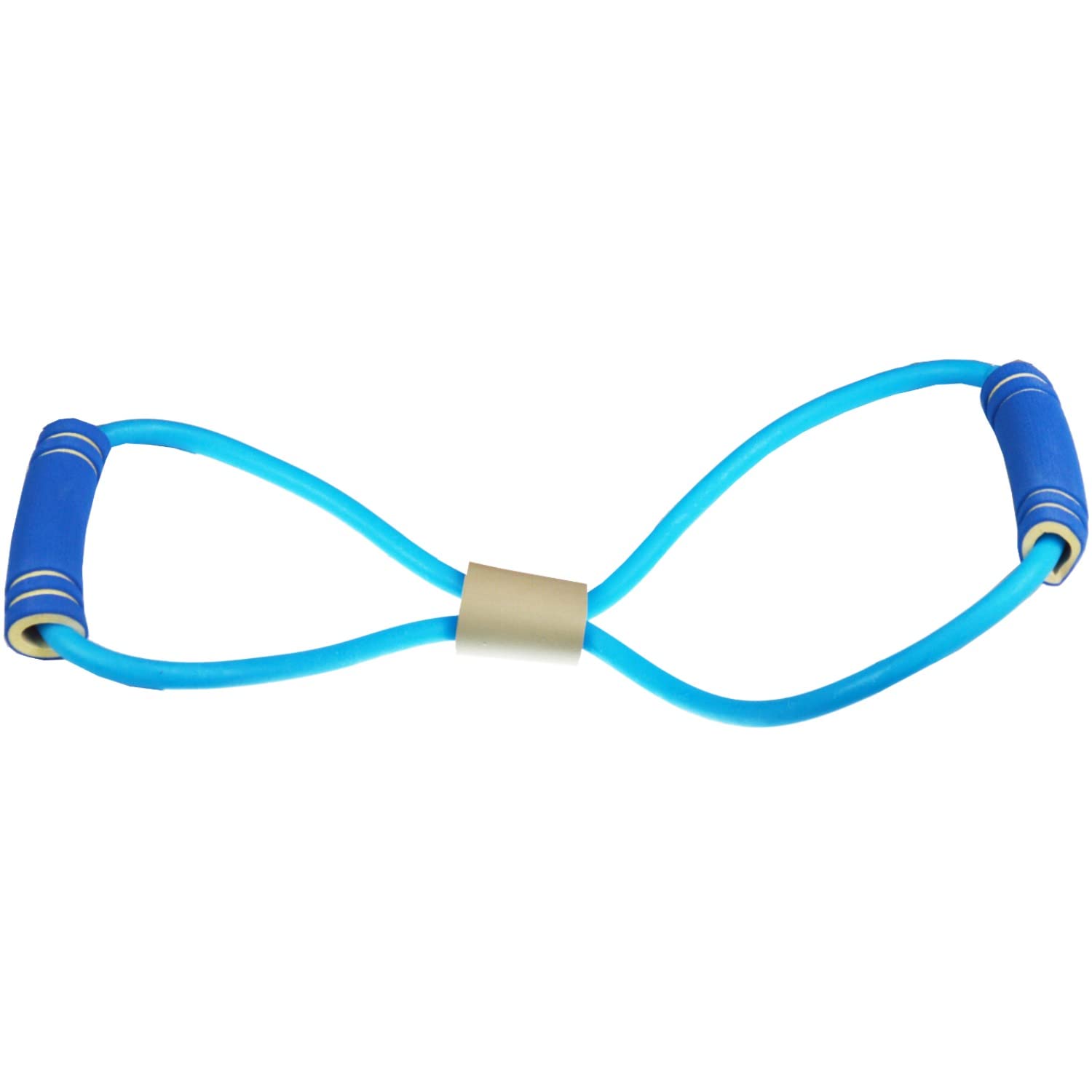 Resistance Yoga Band with Handles - Blue for Fitness & Boxing Workouts
