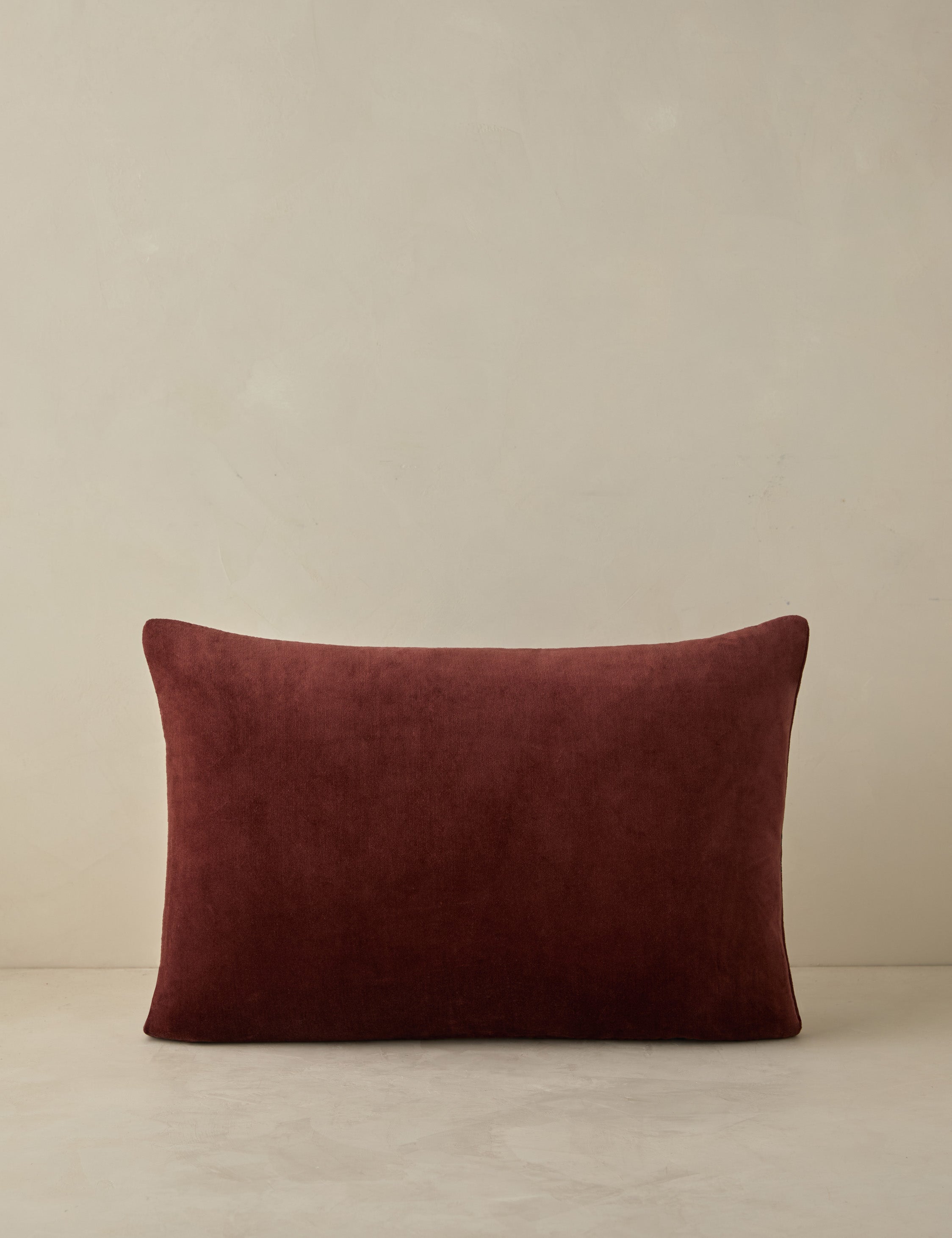 Luxury Carmine Velvet Pillow - Soft Decorative Throw Pillow for Sofa, Bed & Couch - Elegant Home Decor Accent for Living Room, Bedroom & Nursery