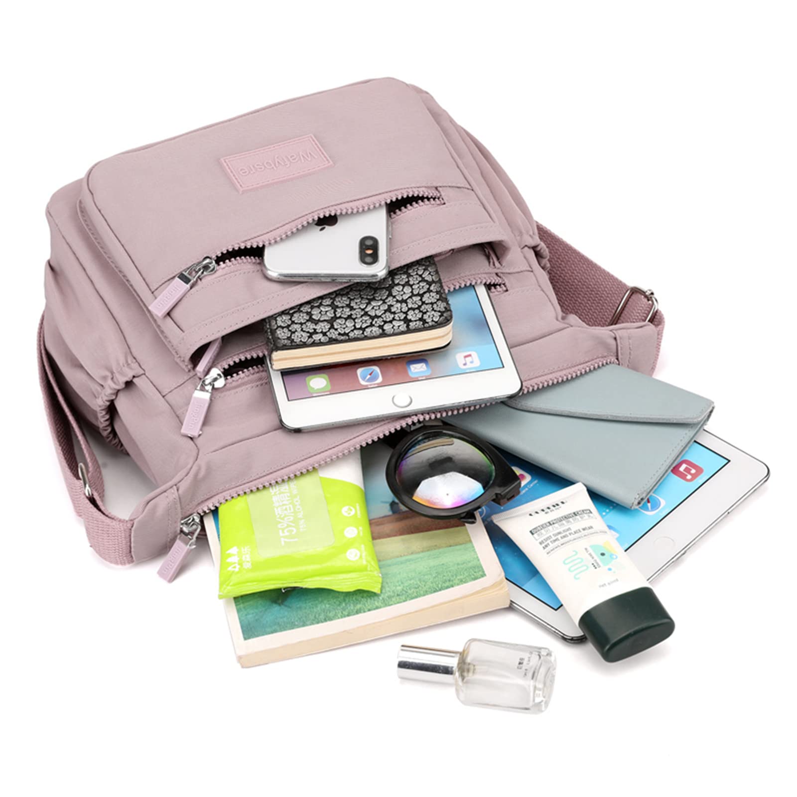 Stylish Women's Multi-Pocket Crossbody Bag - Fashionable Messenger & Shoulder Purse for Everyday Use, Work, Travel & Shopping