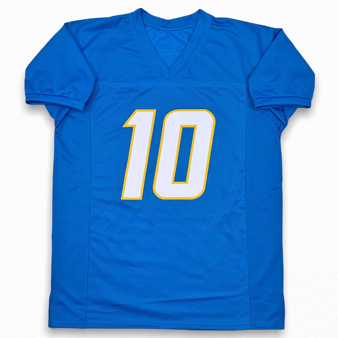 Justin Herbert Autographed Signed Powder Blue Jersey - Beckett COA - Perfect for NFL Fans, Collectors & Memorabilia Displays