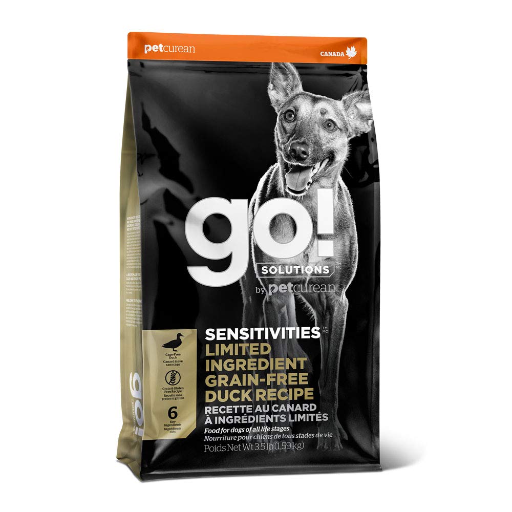 GO! Solutions SENSITIVITIES Limited Ingredient Grain Free Dog Food for All Life Stages - Sensitive Stomach Support - Perfect for Dogs with Food Allergies & Digestive Issues