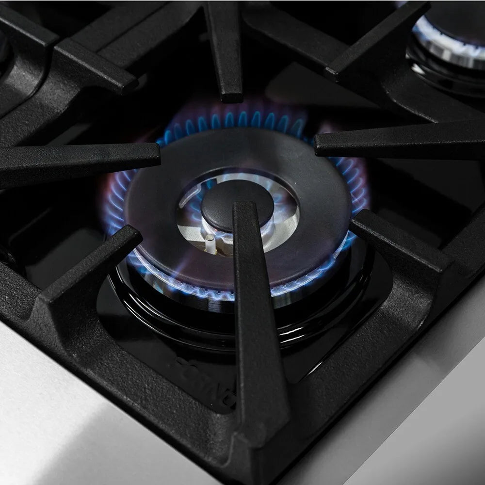 Forno 30-Inch Dual Fuel Range with Gas Cooktop & Electric Oven - Model FFSGS6125 | Professional Stainless Steel Kitchen Appliance for Home Chefs & Cooking Enthusiasts | Perfect for Baking, Roasting & Gourmet Meal Preparation