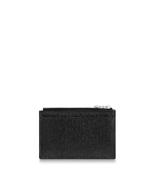 LV Coin Card Holder in Taiga Leather - Slim Wallet for Men & Women - Perfect for Travel, Business & Everyday Use