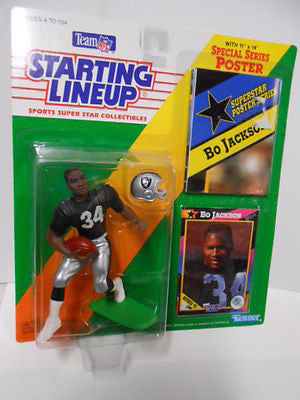 Rare 1992 Bo Jackson NFL Football Starting Lineup Sealed Figure - Collectible Sports Memorabilia for Display & Investment