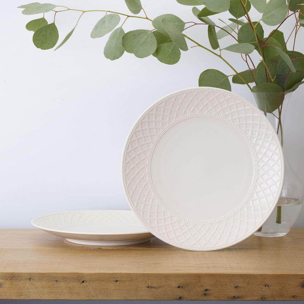 Napa Countryside Dinner Plates - Set of 2 Ceramic Plates for Dining, Entertaining & Home Decor | Rustic Farmhouse Style for Everyday Meals & Special Occasions