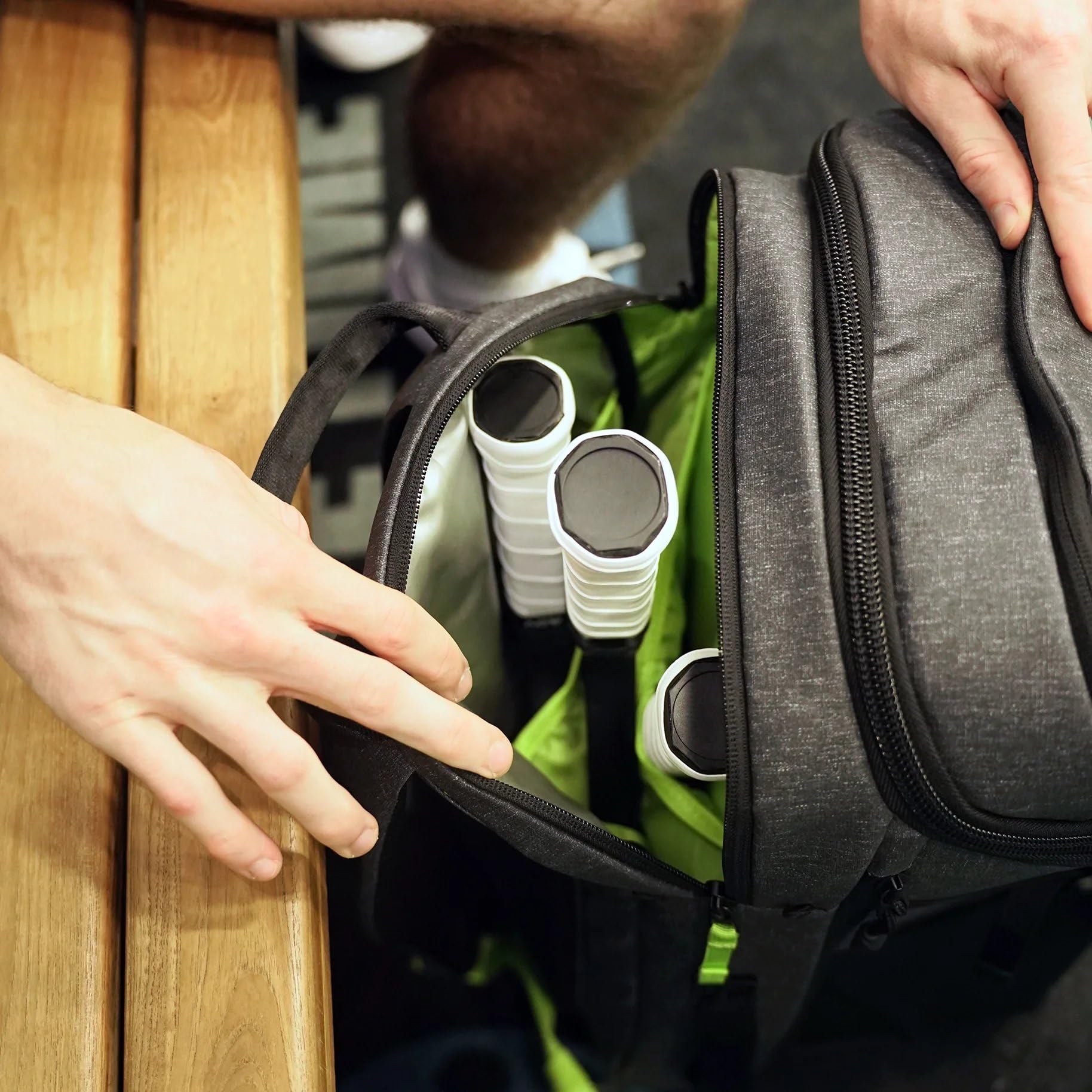 Premium Tennis & Pickleball Backpack V2 - Multi-Functional Sports Bag with Cooler Pocket, Ventilated Shoe Compartment & Smart Organization | Ideal for Tennis, Pickleball, Gym & Travel | Men & Women