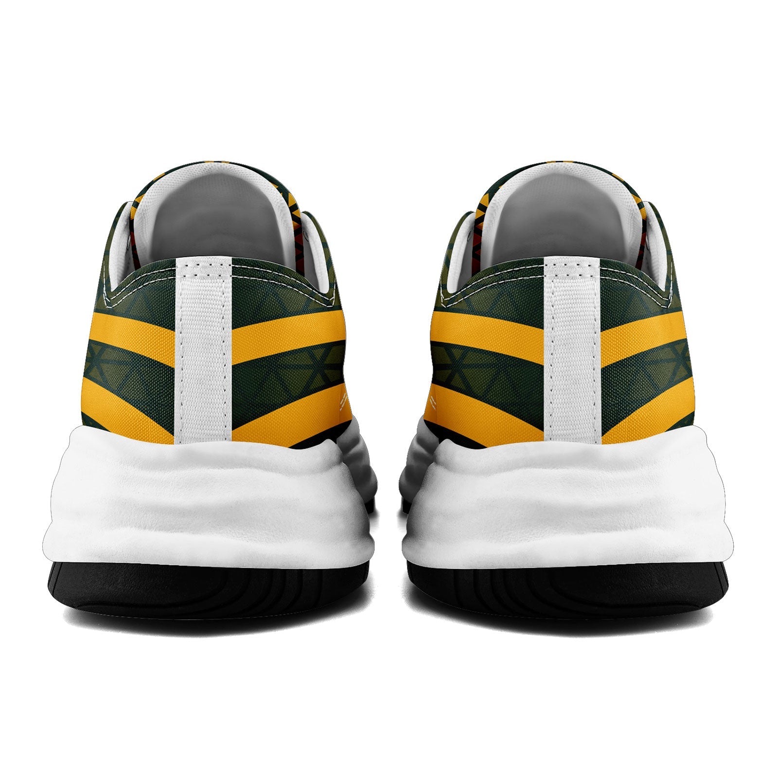 Custom Green & Yellow Wisconsin Badgers Personalized Sneakers - Men's Size 13 Basketball Shoes with Team Logo - Perfect for Game Day, College Spirit Wear & Fan Apparel