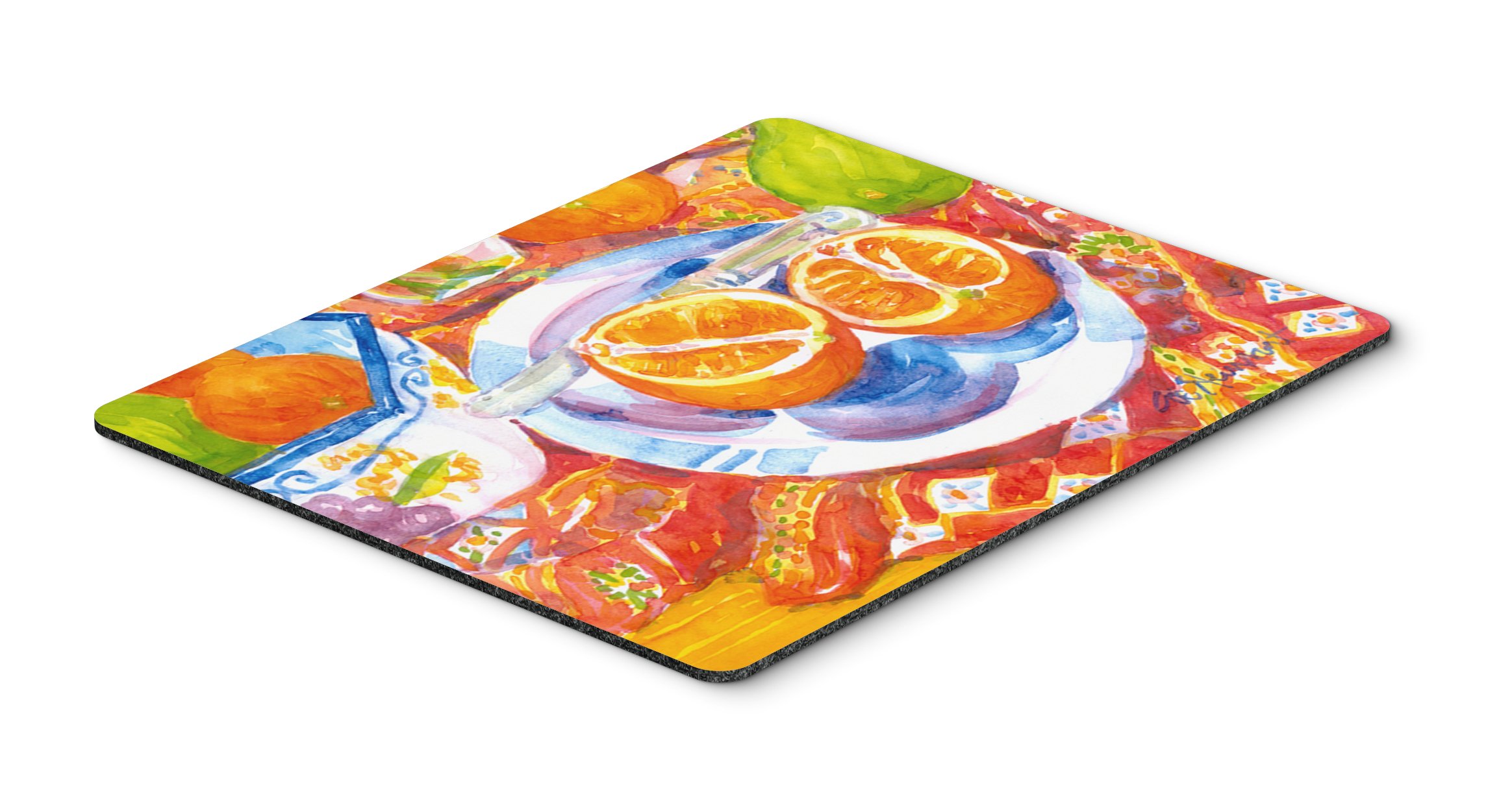 Florida Oranges Sliced Breakfast Mouse Pad & Trivet - Washable Large Mouse Mat for Office, Gaming & Home Use | Caroline's Treasures 6035MP