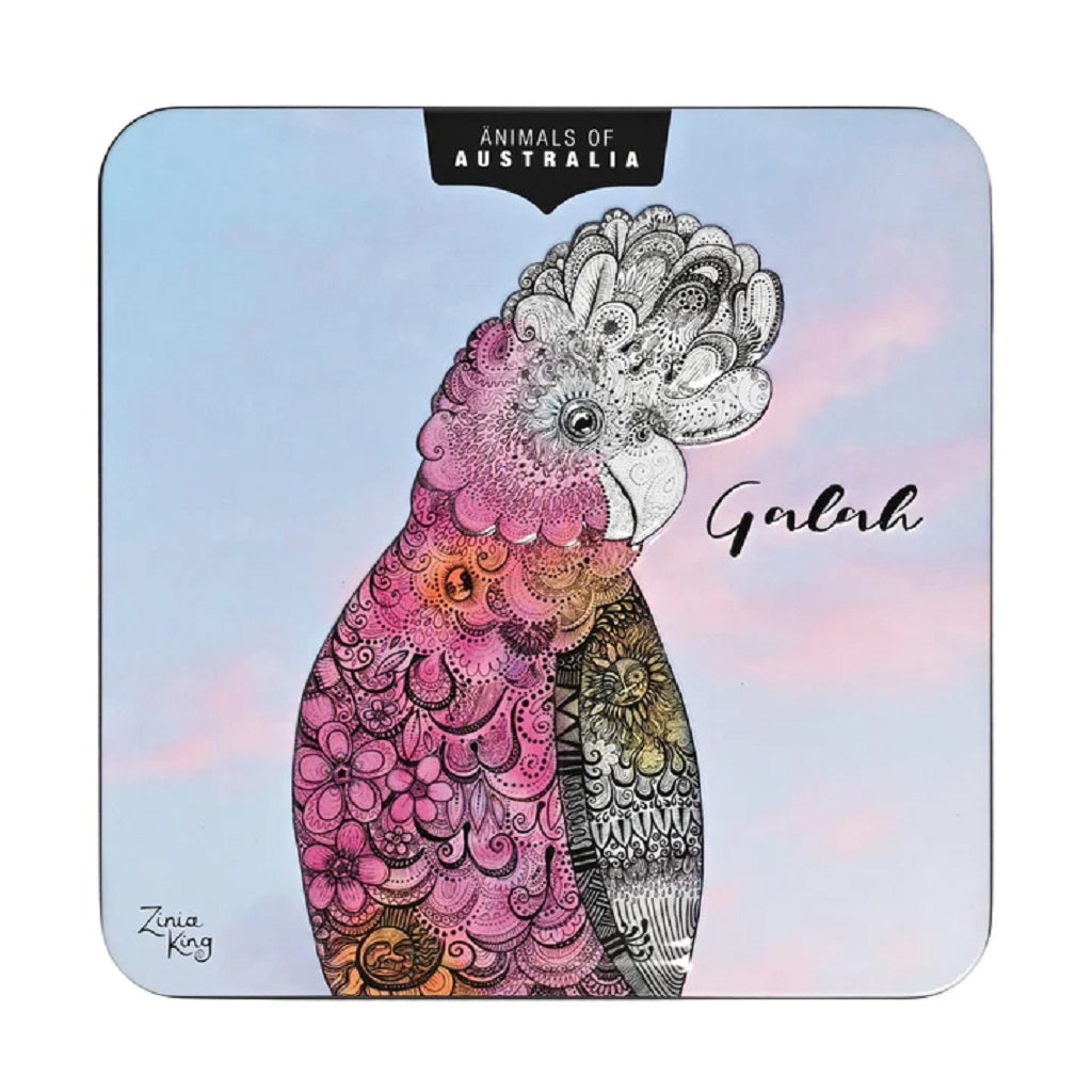 Premium Banksia Red Animals of Australia Galah Tin - Macadamia Butter Finger Biscuits 150g | Australian Gourmet Cookies for Tea Time, Gifts & Snacking