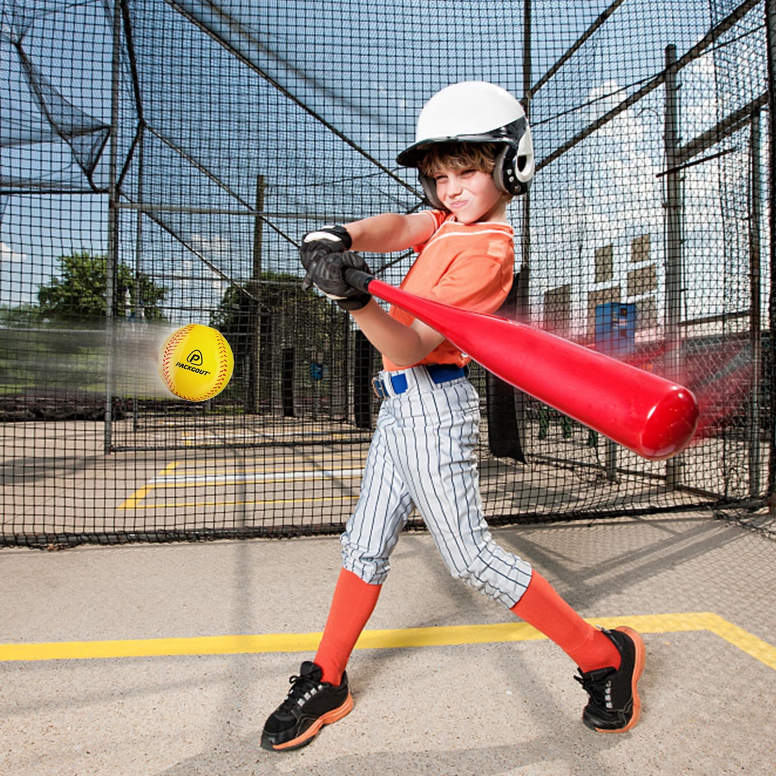 Soft Foam Baseballs for Kids & Teens - Safe Training & Practice Balls for Hitting, Pitching & Fielding | Squishy T-Balls for Indoor/Outdoor Use | Perfect for Backyard Games, Baseball Drills & Youth Leagues