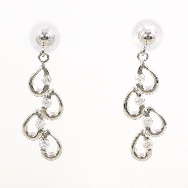 18K White Gold Diamond Earrings for Women - Elegant Stud & Hoop Earrings for Wedding, Anniversary & Gift | Hypoallergenic Luxury Jewelry