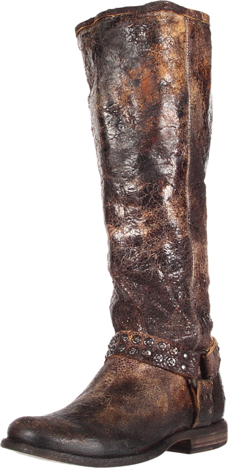 FRYE Women's Phillip Studded Harness Tall Boots - Fashionable Leather Riding Boots with Studded Details for Women | Perfect for Fall, Winter & Casual Outfits