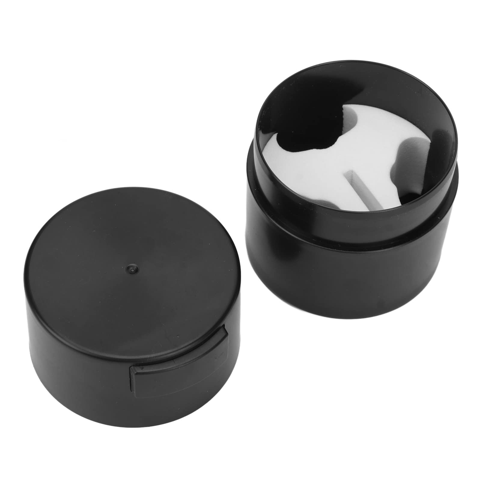 EXCLUZO Eyelash Glue Storage Box with Sponge Pad - Negative Pressure Design Prevents Fall Off, Professional Lash Adhesive Organizer for Beauty Salons & Home Use (Black) | Perfect for Lash Artists, Extensions & DIY Beauty Storage
