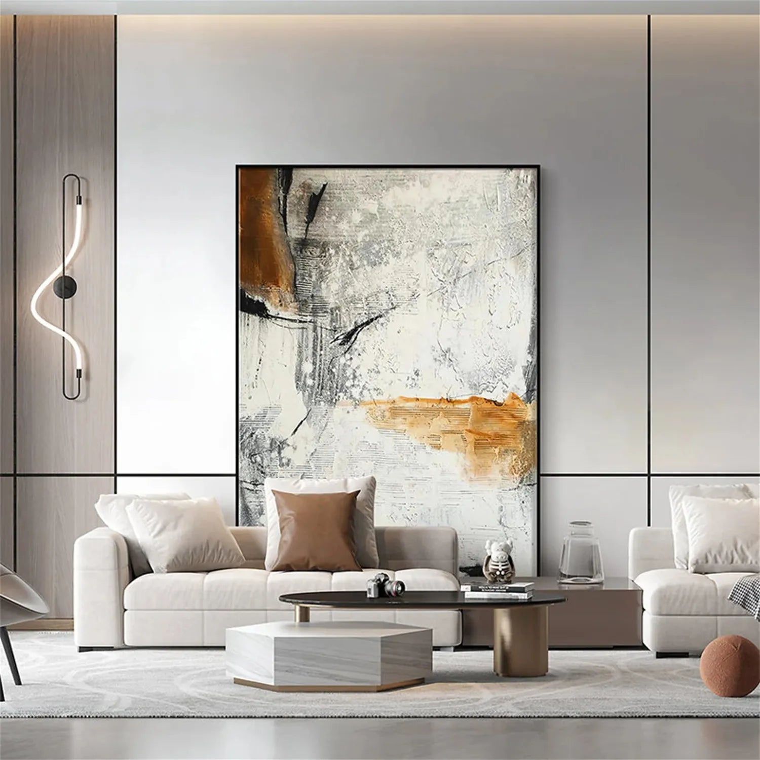 Abstract Painting #AB 181 - Modern Wall Art for Home & Office Decor - Perfect for Living Room, Bedroom or Workspace