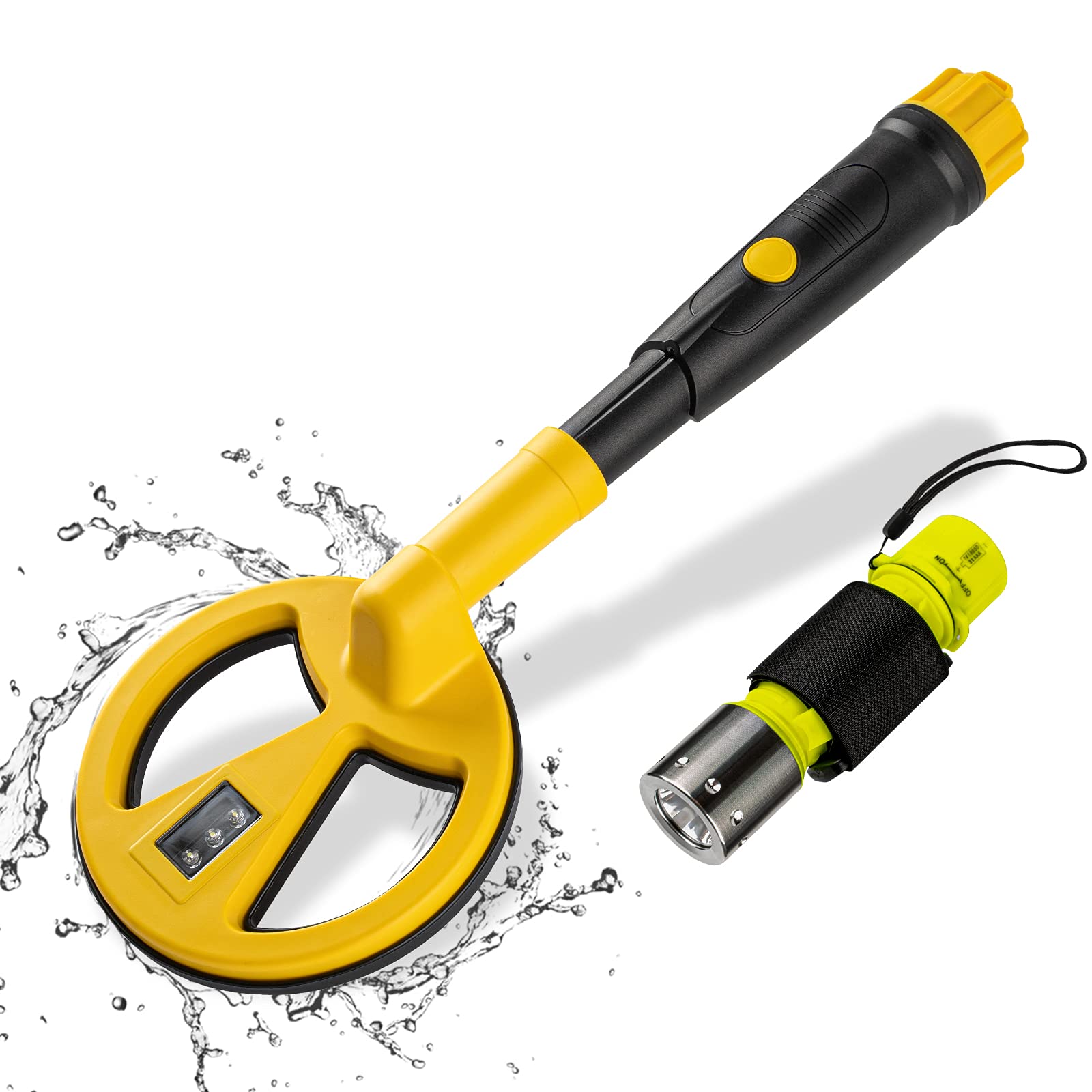 GLGLMA MD-780 Waterproof Underwater Metal Detector for Adults & Kids - Professional Pinpointer for Treasure Hunting, Gold & Coin Detection - Perfect for Beach, River & Scuba Diving Adventures