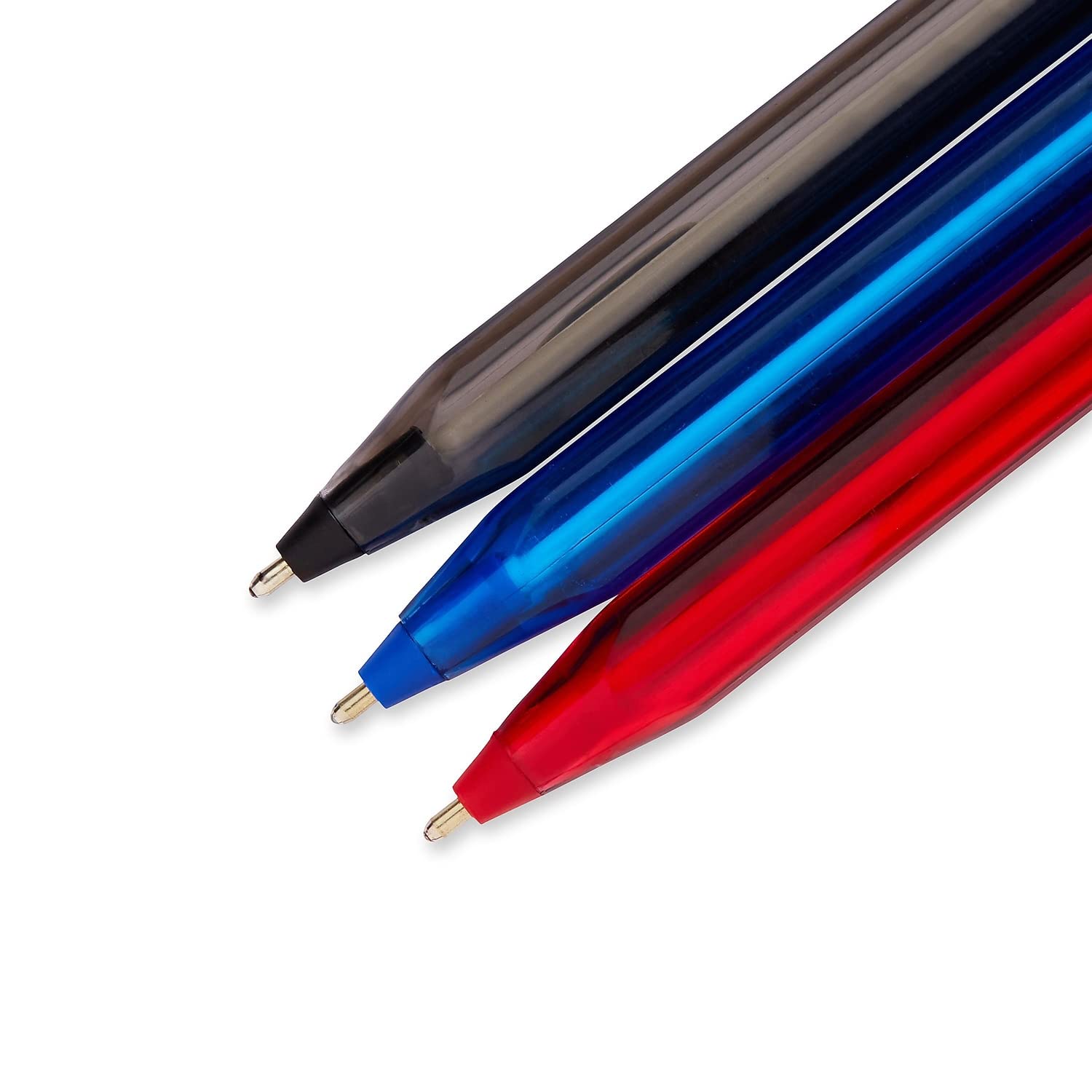 Paper Mate InkJoy 100ST Ballpoint Pens - Medium Point (1.0mm) - 8 Pack with Black, Red & Blue Ink - Smooth Writing for Office, School & Note Taking - (1945930)