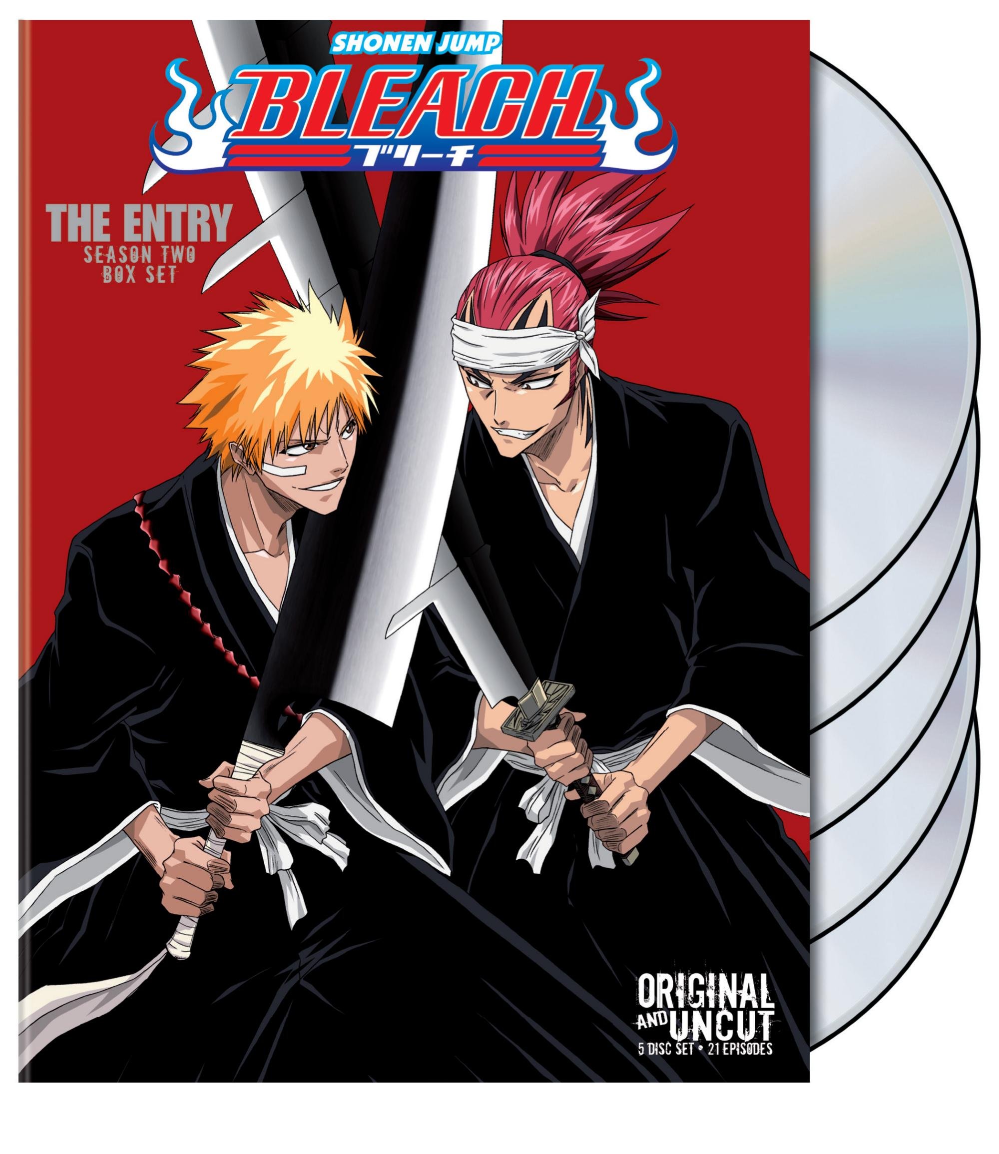 Bleach Uncut: Complete Box Set 2 - Anime DVD Collection for Action & Adventure Fans | Perfect for Home Viewing & Gift Giving