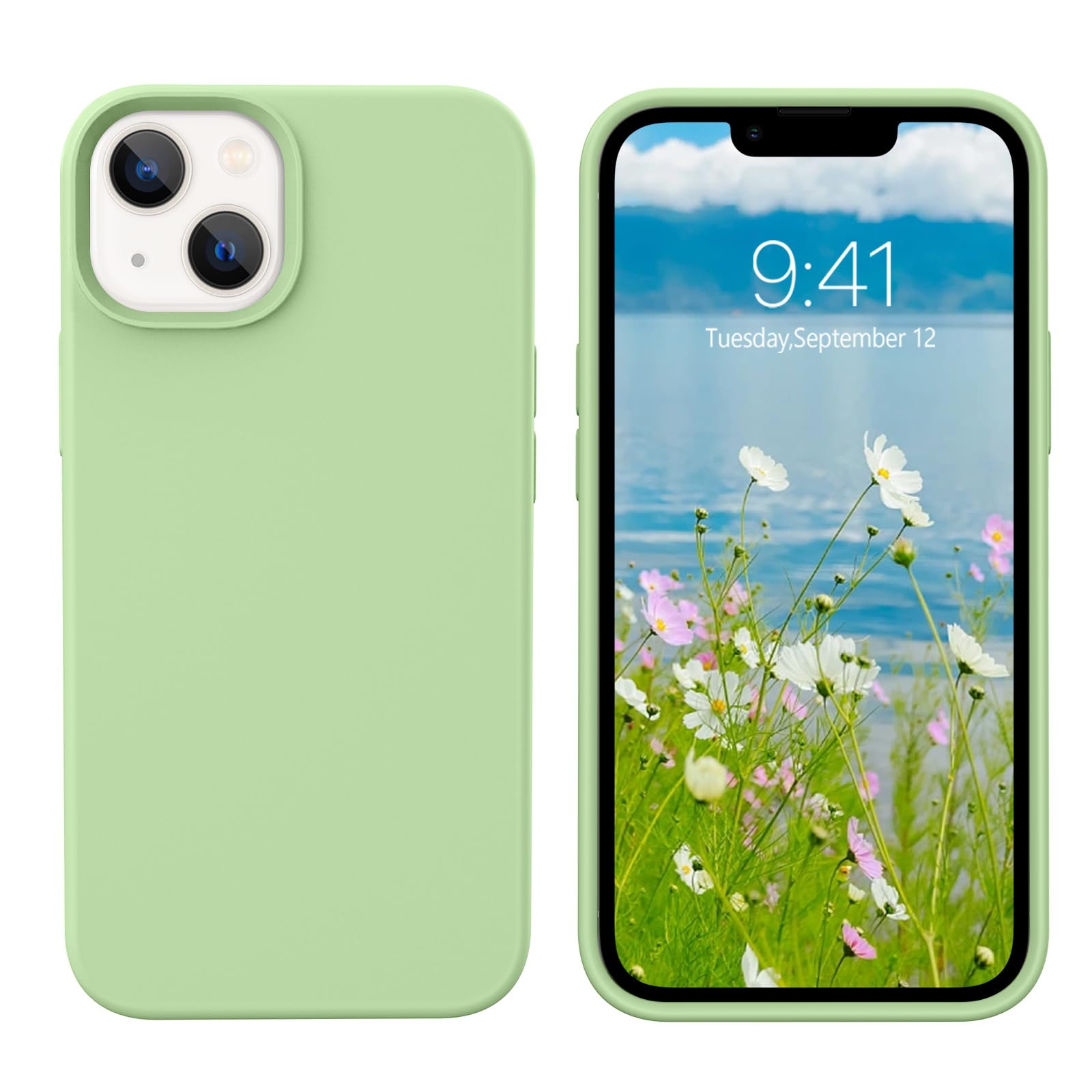 BENTOBEN Slim Liquid Silicone Case for iPhone 13 Mini 5.4