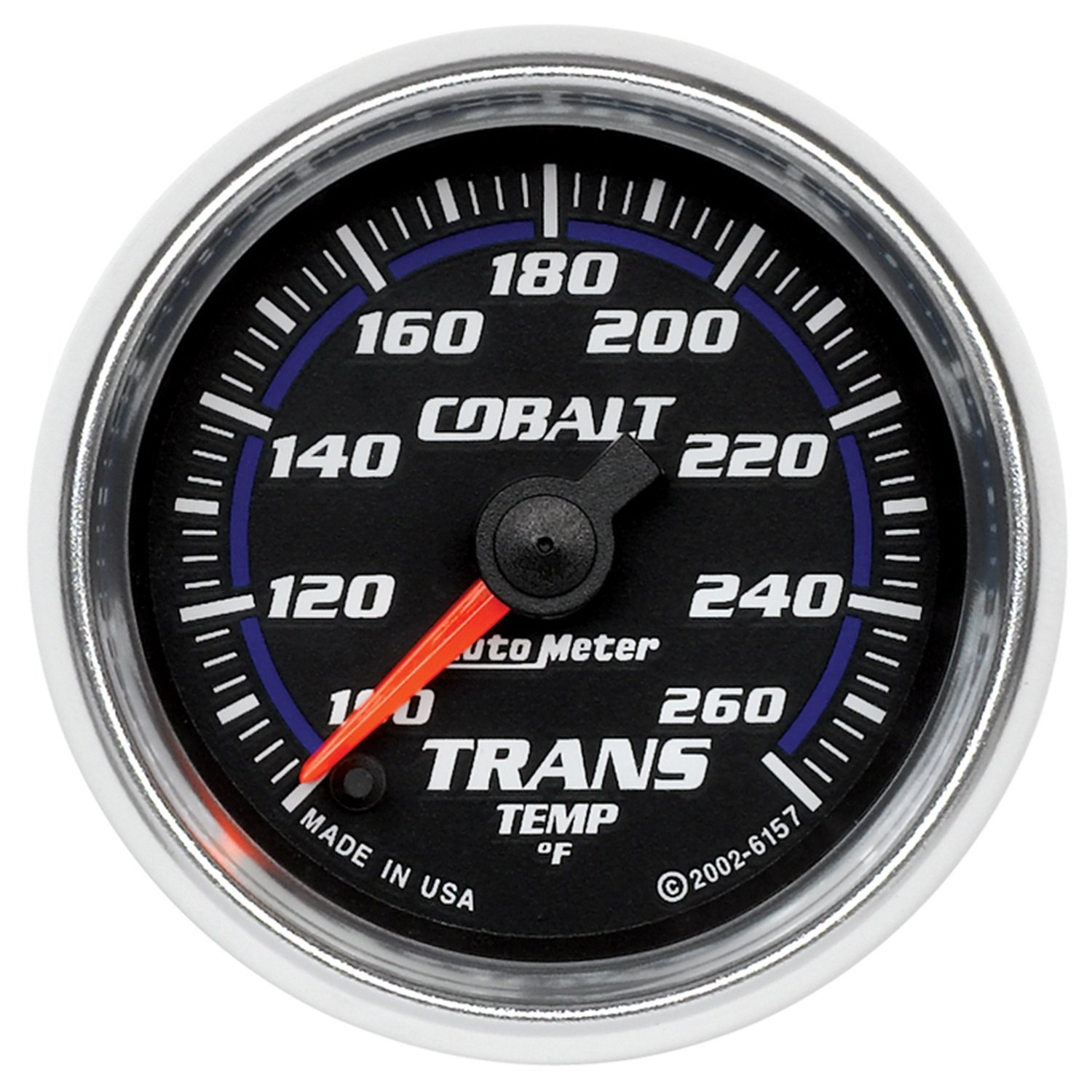Auto Meter 6157 Cobalt Electric Transmission Temperature Gauge - 52mm 2-1/16