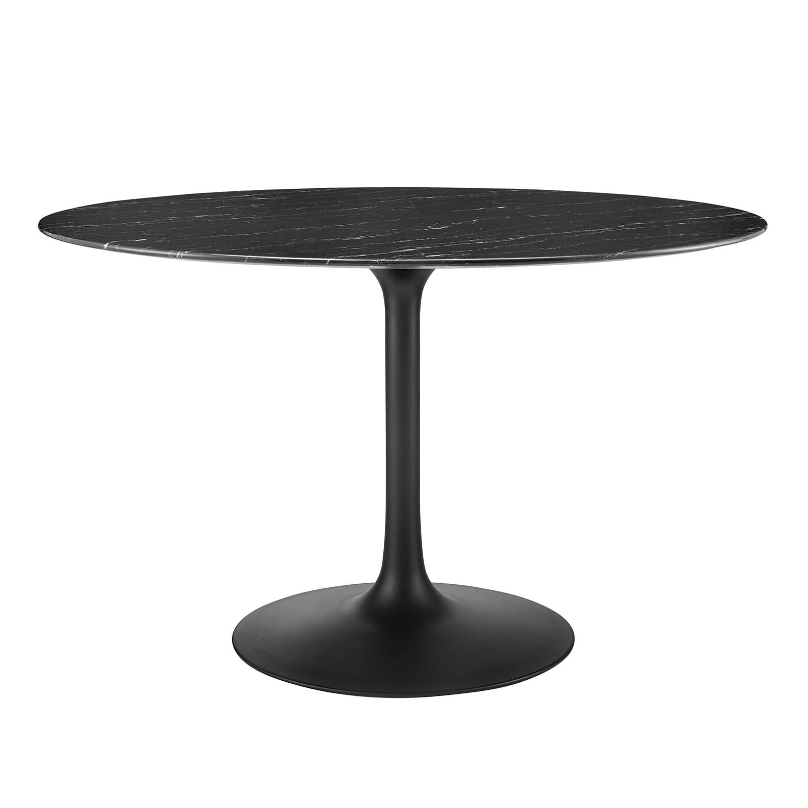 Modway Lippa 47 Inch Modern Black Dining Table - Stylish & Durable for Kitchen, Dining Room, or Small Space