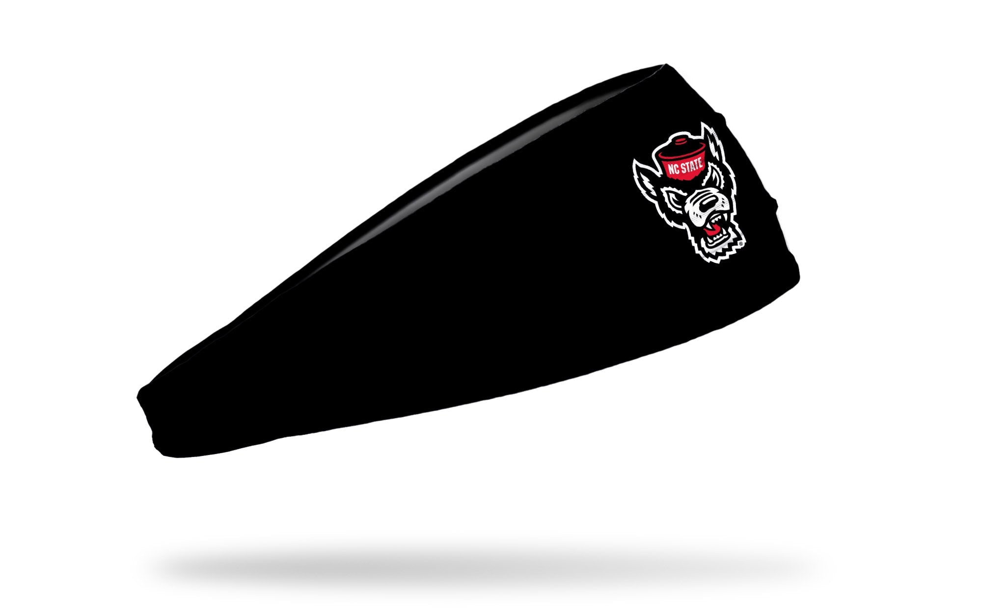 North Carolina State University NCSU Logo Black Big Bang Lite Headband - Adjustable Sweatband for Running, Workouts & Sports