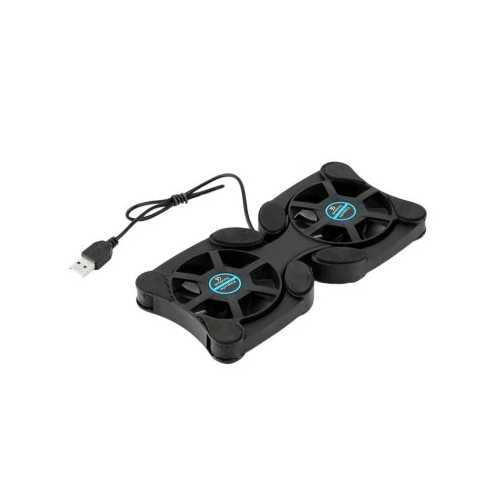 7-15 Inch Double Fan Foldable USB Laptop Cooling Pad - Portable Laptop Cooler for Gaming & Office Use - Perfect for Home, Work & Travel