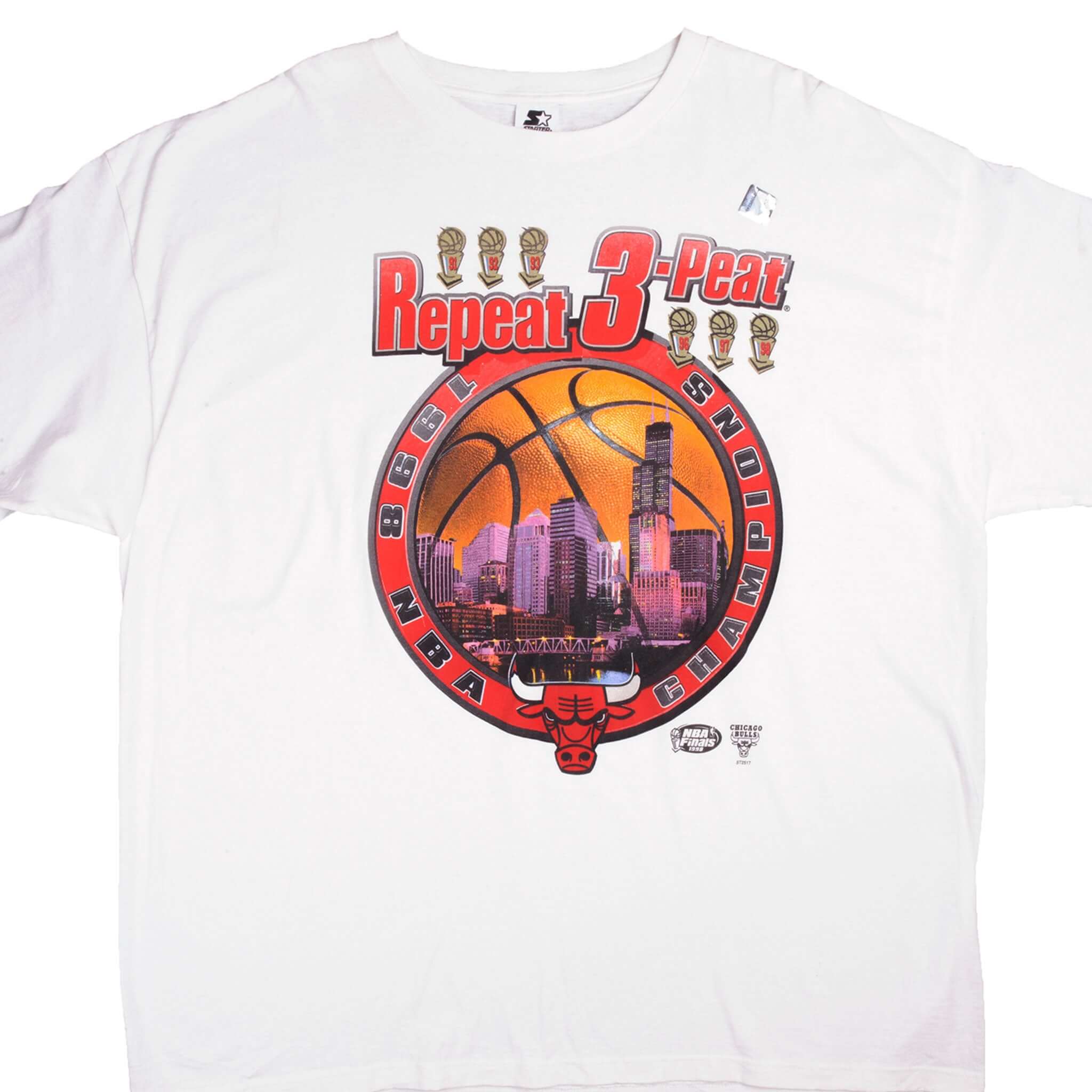 Vintage NBA Chicago Bulls 1998 Championship Tee Shirt - 2XL Size - Retro Basketball Fan Gift for Men & Women - Perfect for Game Day & Casual Wear