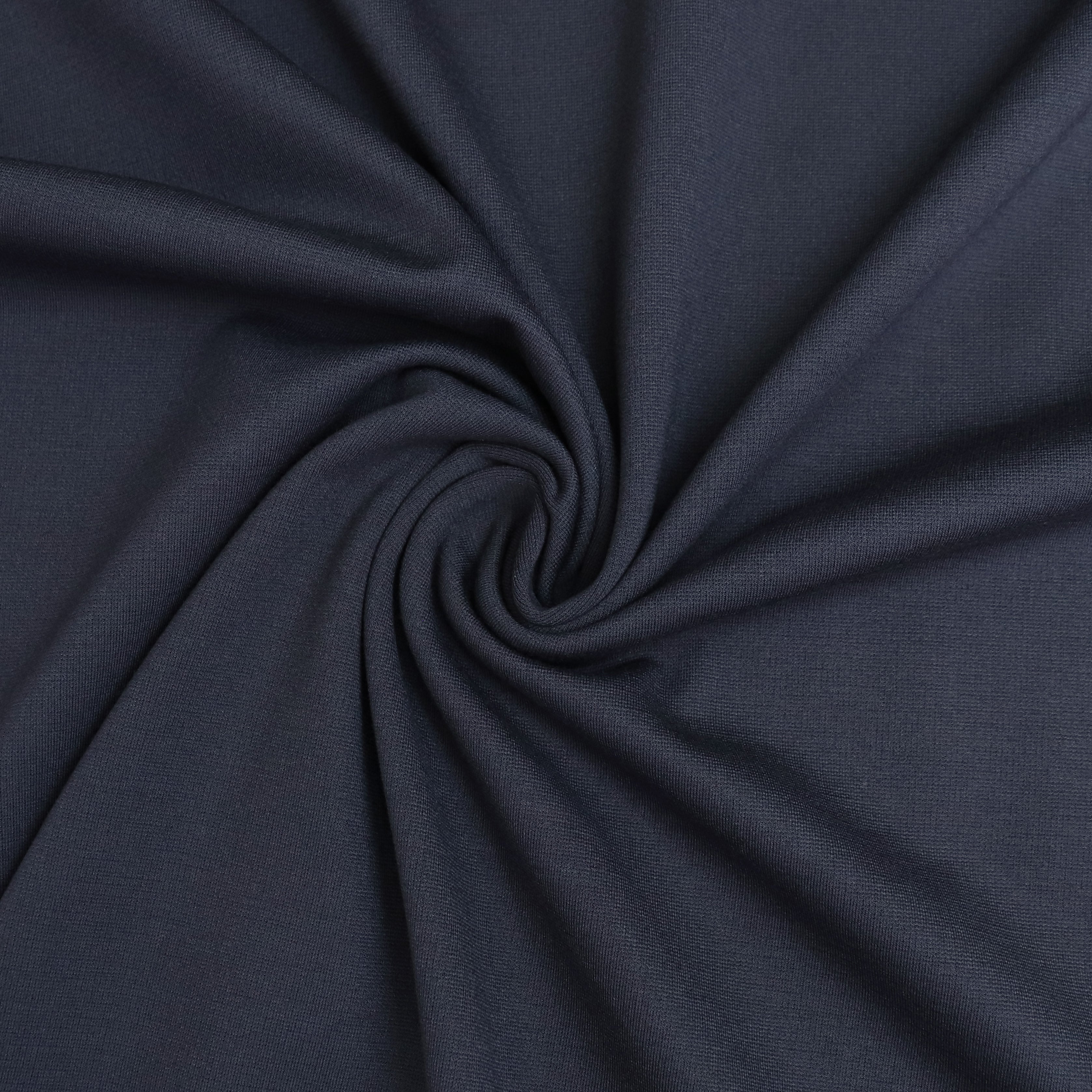 Premium Viscose Ponte Di Roma Fabric - Navy Blue - 88cm End of Bolt - Ideal for Dresses, Skirts & Tailoring Projects
