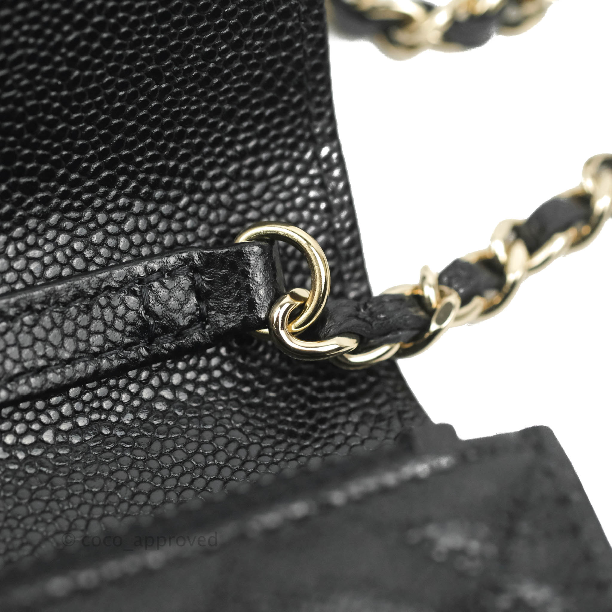 Chanel Business Affinity Clutch with Chain - Black Caviar Leather & Gold Hardware - Perfect for Work, Evening Events & Luxury Gift Giving