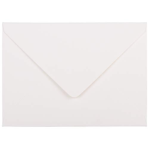 Bright White Laid V Flap