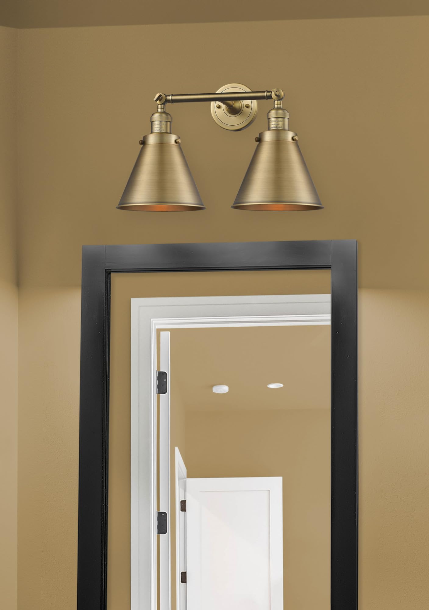 Innovations 208L-PC-M13-PC 2-Light Vertical Bathroom Vanity Light Fixture in Polished Chrome - Perfect for Modern Bathroom, Powder Room, and Dressing Area Lighting