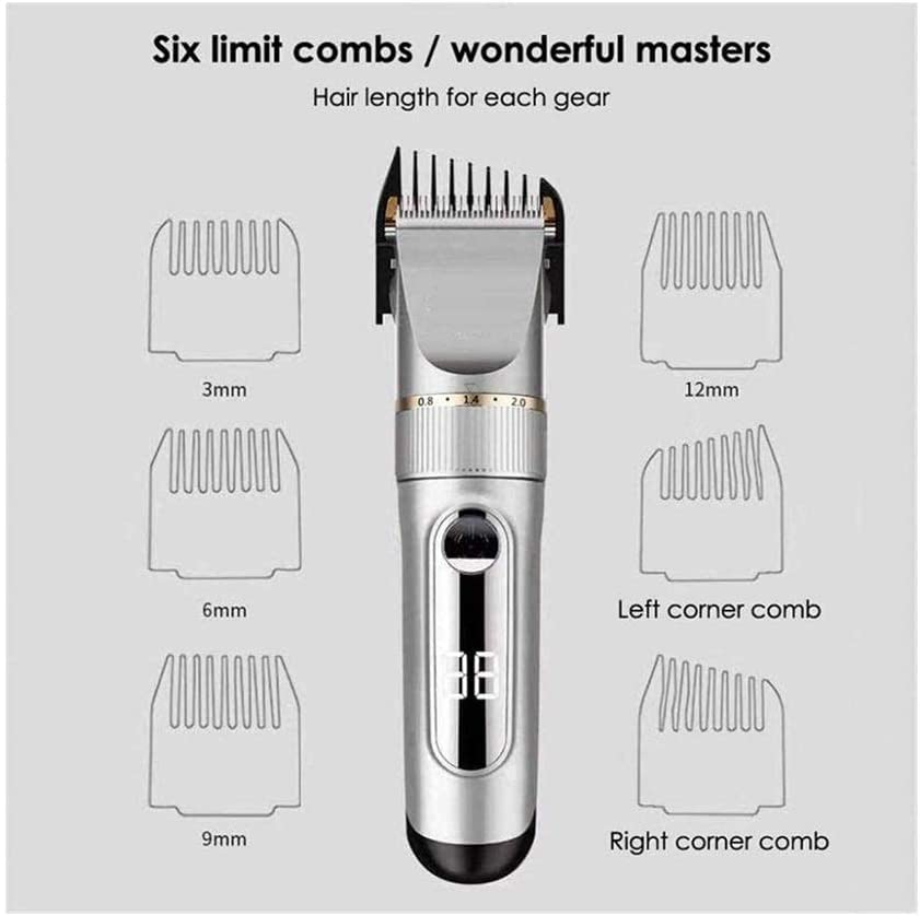 Professional Hair Clippers for Men & Barbers - Heavy Duty Electric Hair Cutting Kit with Waterproof Design & Multiple Attachments - Perfect for Home Grooming, Salon Use, and Professional Barber Shaving