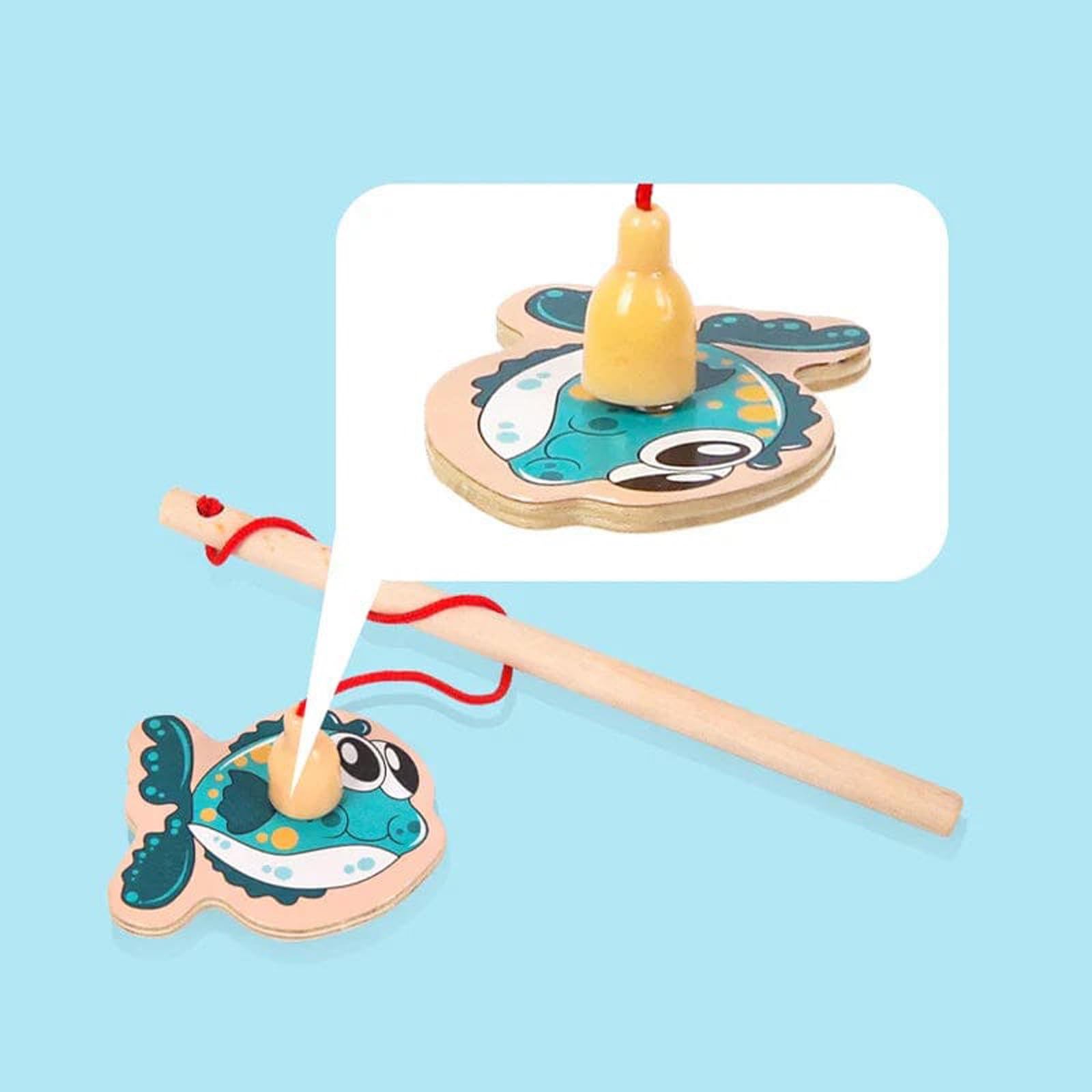 Wooden Magnetic Fishing Game for Kids - Fun Toddler Activity Toy, Montessori Fine Motor Skills Development, Preschool Learning Gift | Perfect for Birthday Parties, Classroom Activities & Early Childhood Education