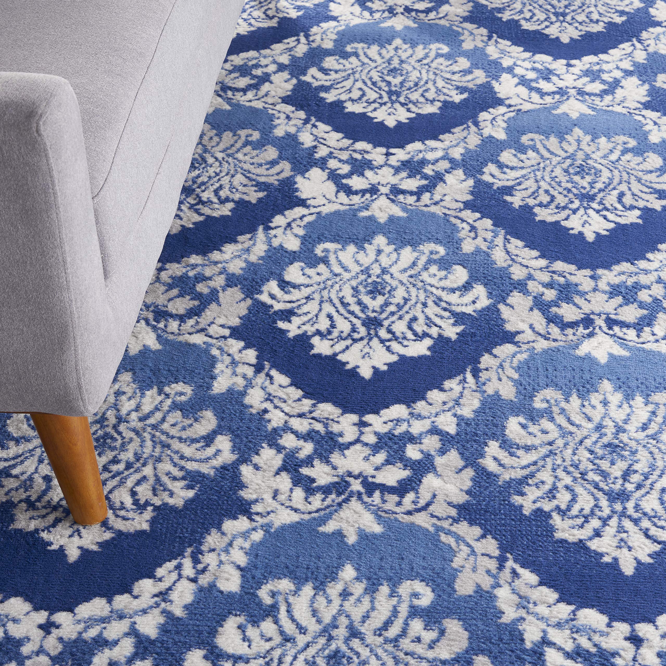 Nourison Whimsicle Damask Blue 8'4