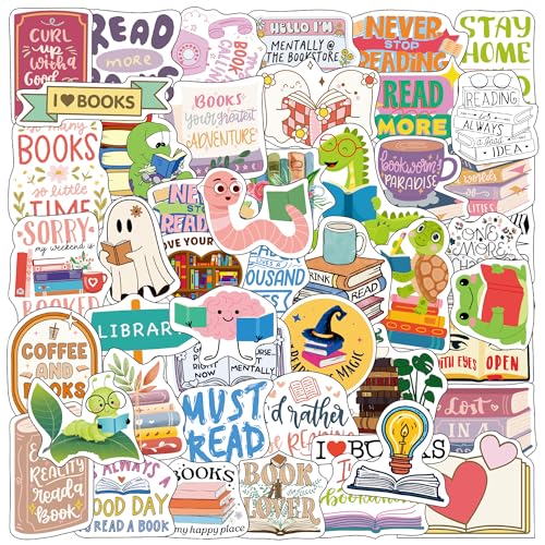 Colorful Book Lover Stickers