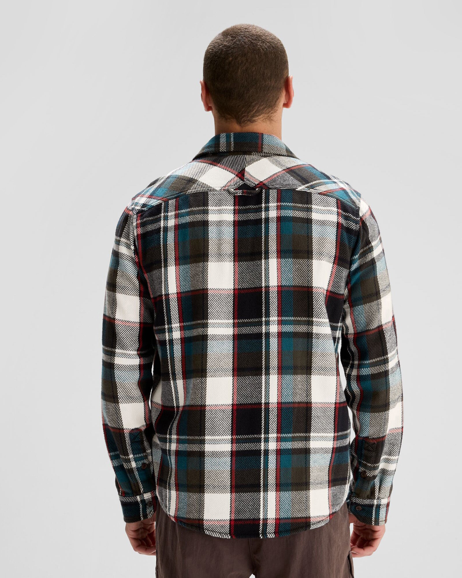 Men's Huntly Long Sleeve Plaid Shirt - Dark Moss Green Flannel for Outdoor Hunting & Casual Wear | Durable Comfort Shirt for Fall & Winter Adventures