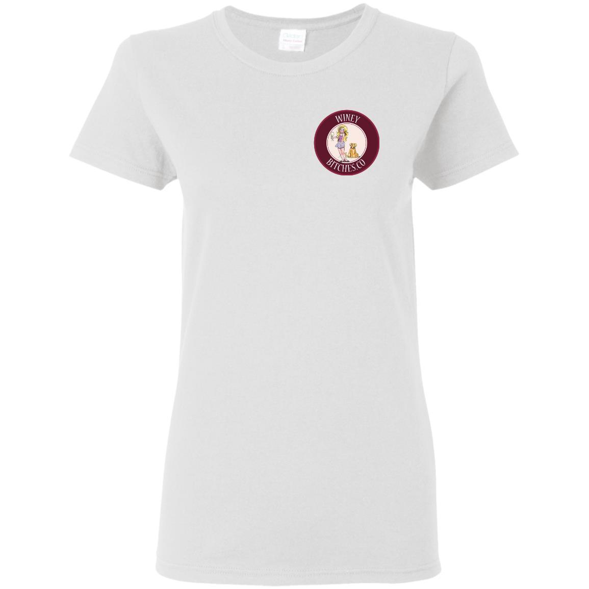 Funny Count Me In Ladies T-Shirt for Wine & Dog Lovers | Hilarious Gift for Women | Perfect for Wine Parties & Pet Lovers