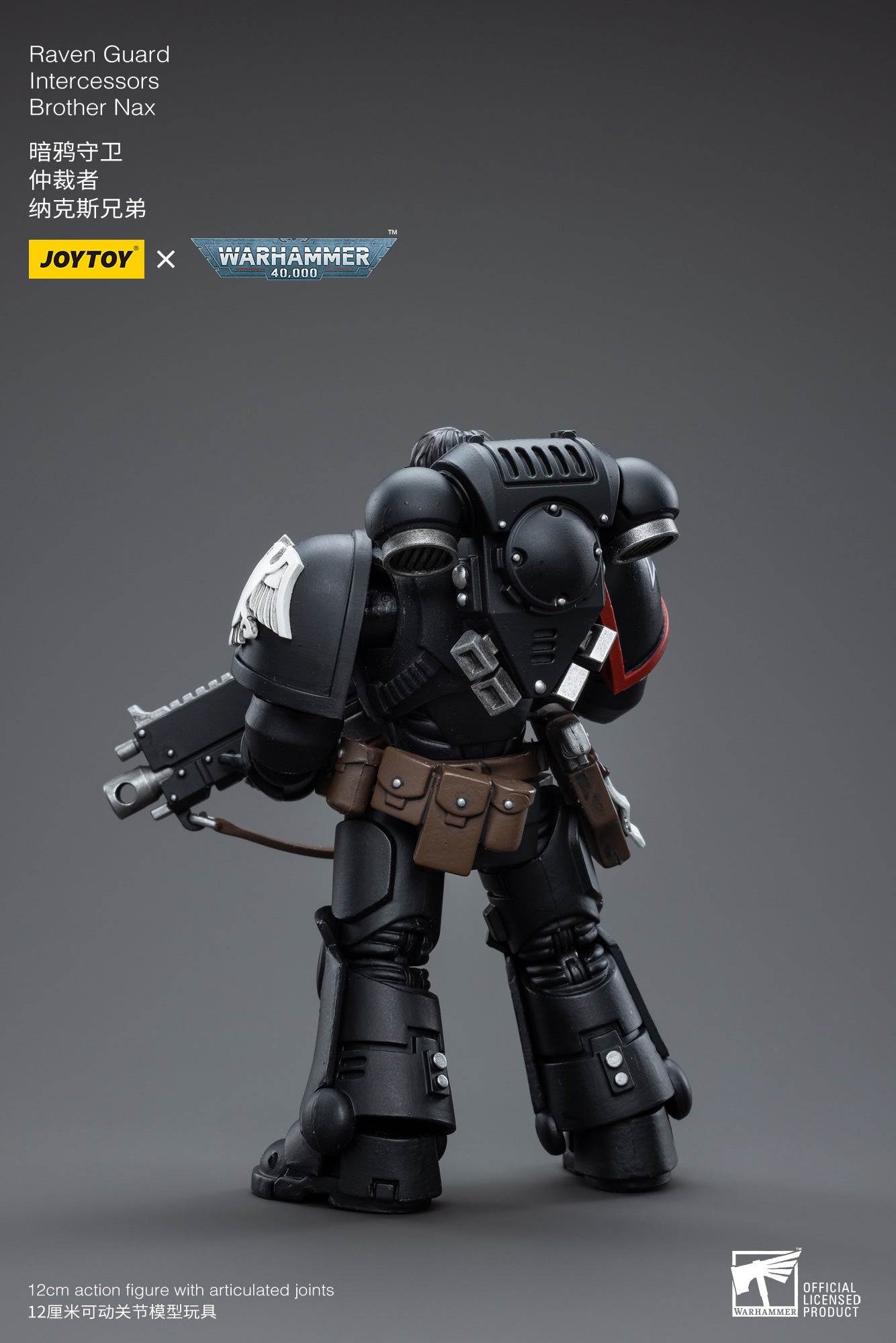 JOYTOY 1/18 Scale Warhammer 40K Raven Guard Intercessors Brother Nax Action Figure - Collectible Miniature for Tabletop Gaming, Display & Warhammer 40K Fans