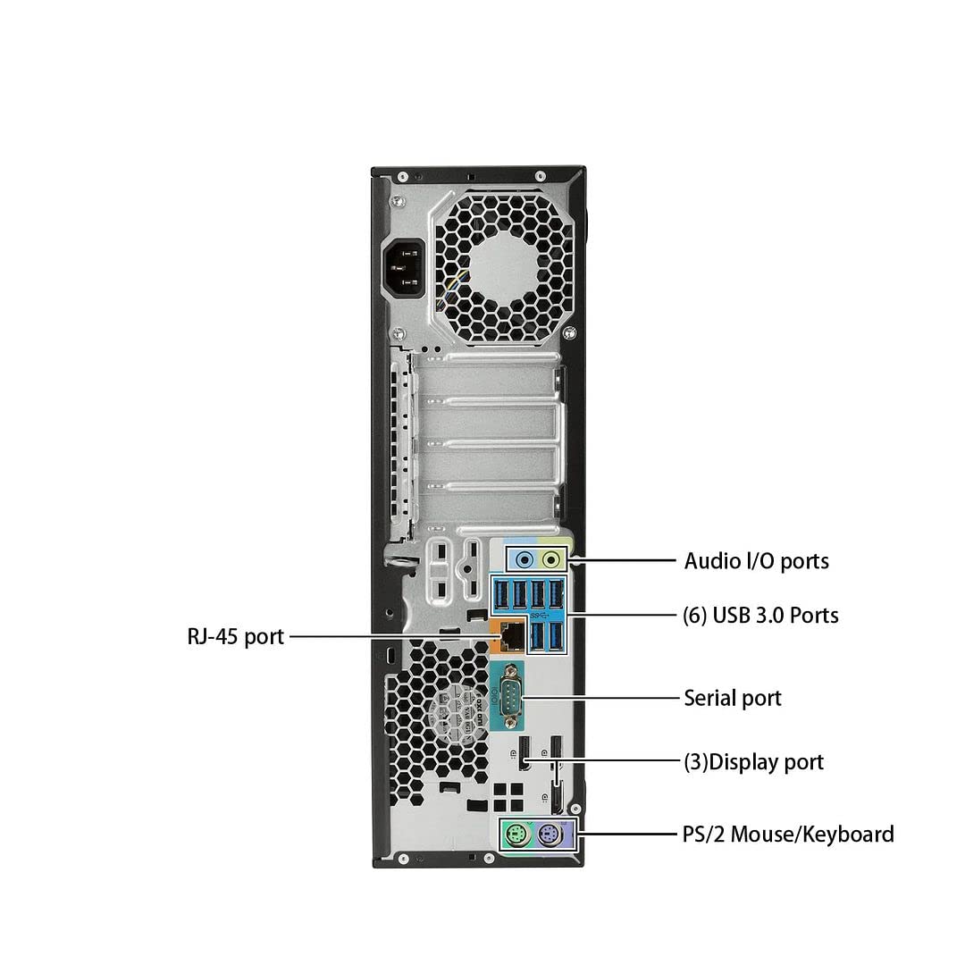Refurbished HP Workstation Z240 SFF Desktop PC - Intel Core i5, 16GB DDR4 RAM, 1TB NVMe M.2 SSD, Windows 10 Pro | DVD, DVI, DP, HDMI, WiFi, Bluetooth | Wireless Keyboard & Mouse + TJJ Pad Included | Perfect for Office Work, Graphic Design & Home Computing (Renewed)
